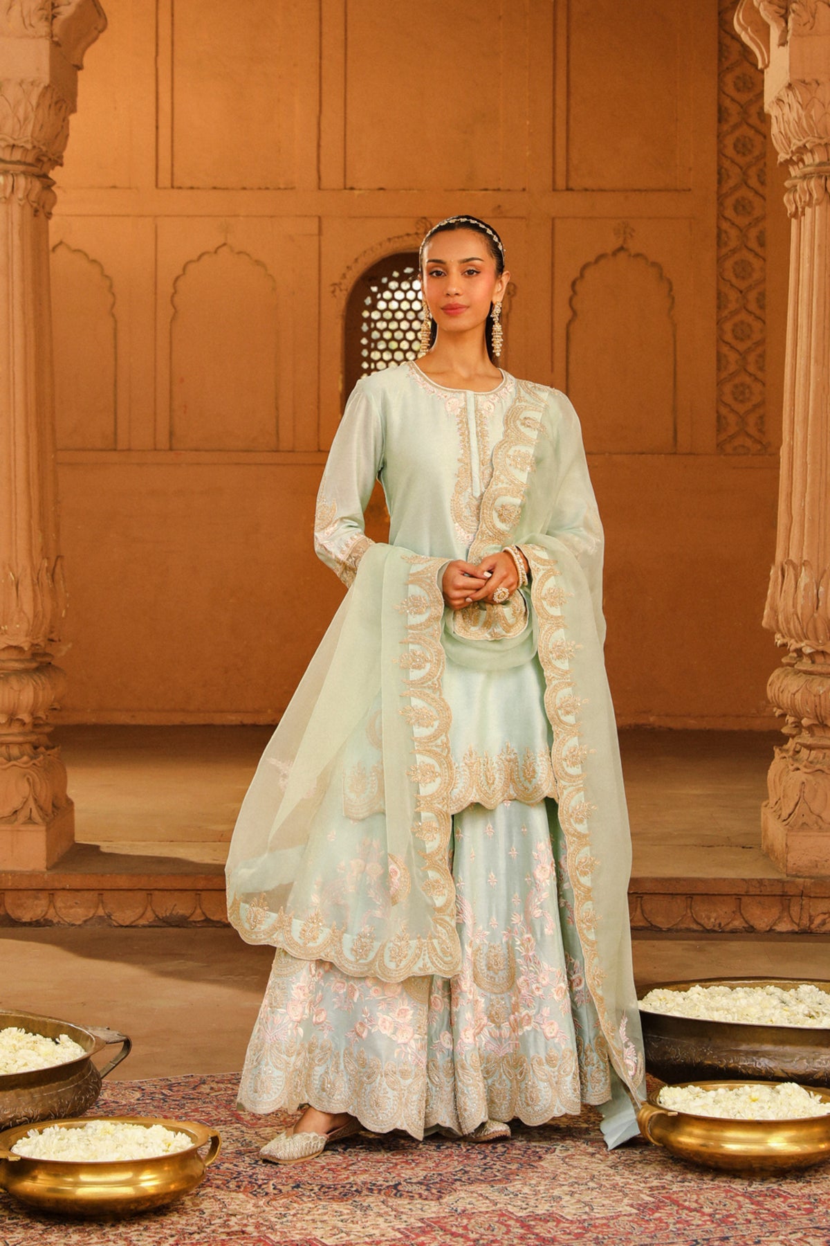 Misty Green Ayda Sharara Set