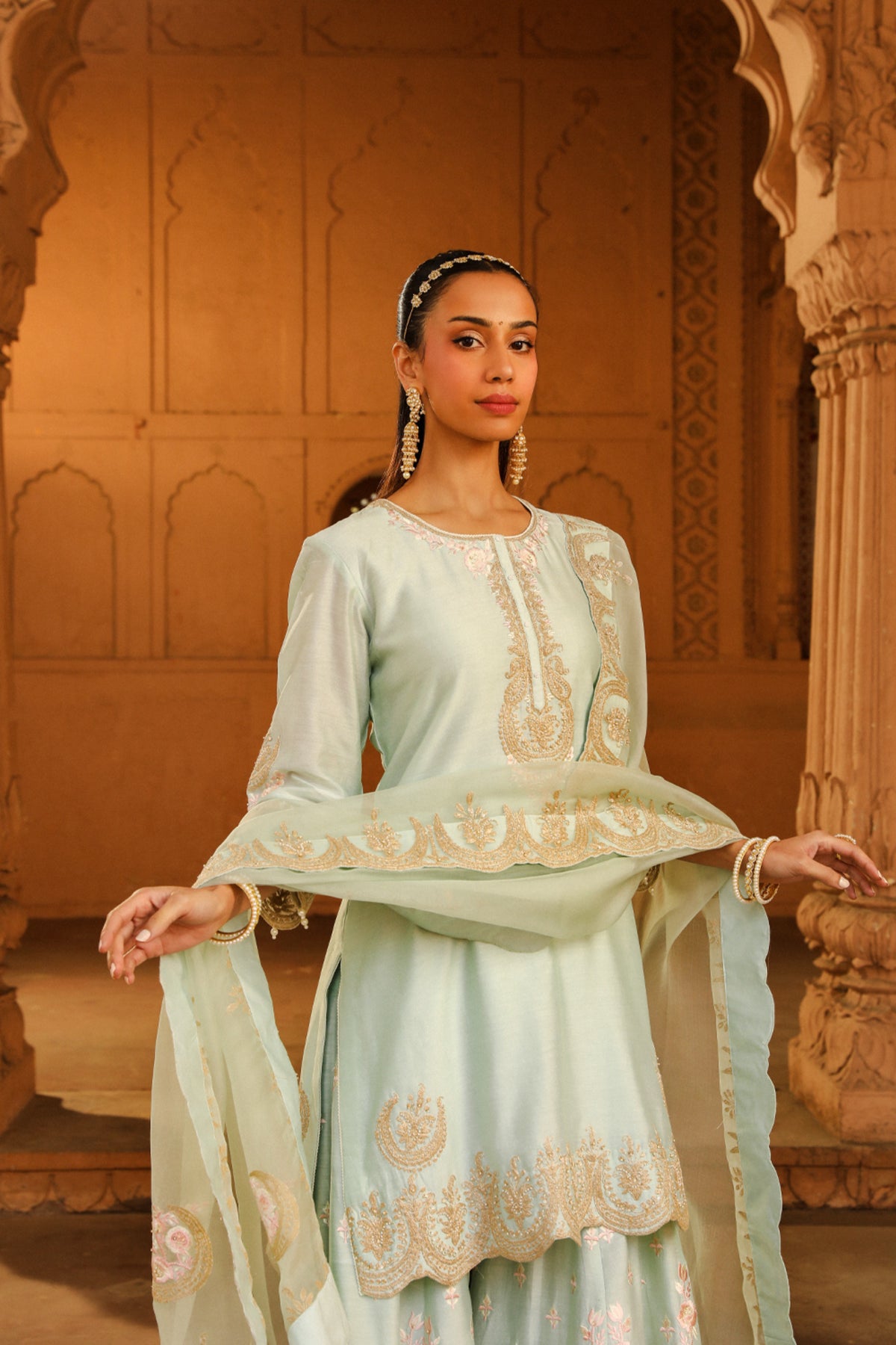 Misty Green Ayda Sharara Set