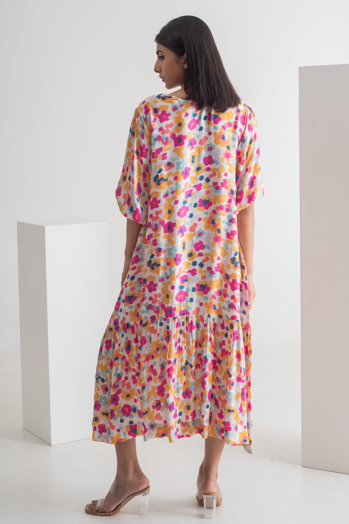 Multicolour Floral Print Dress