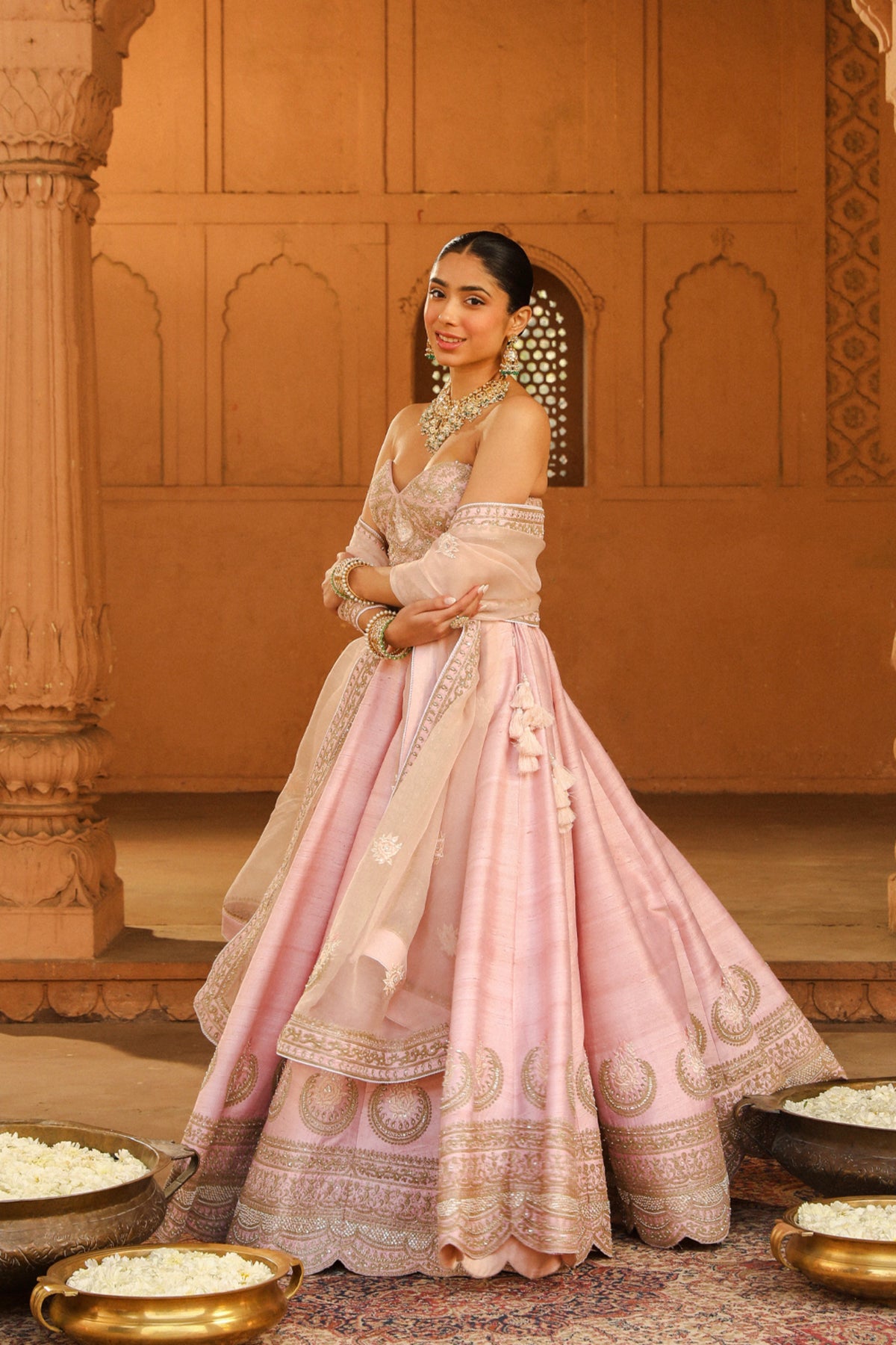 Blush Pink Razana Lehenga Set