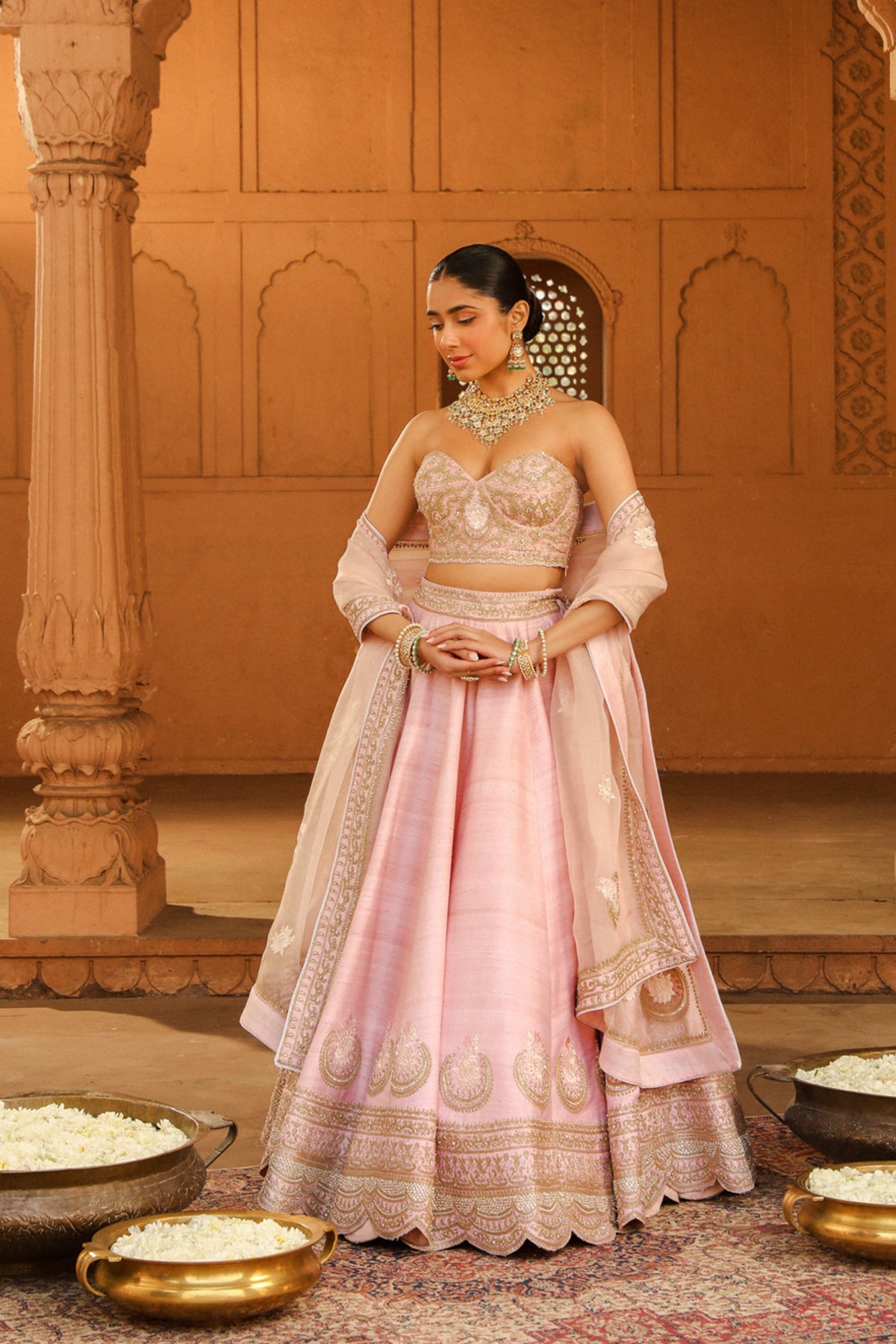 Blush Pink Razana Lehenga Set