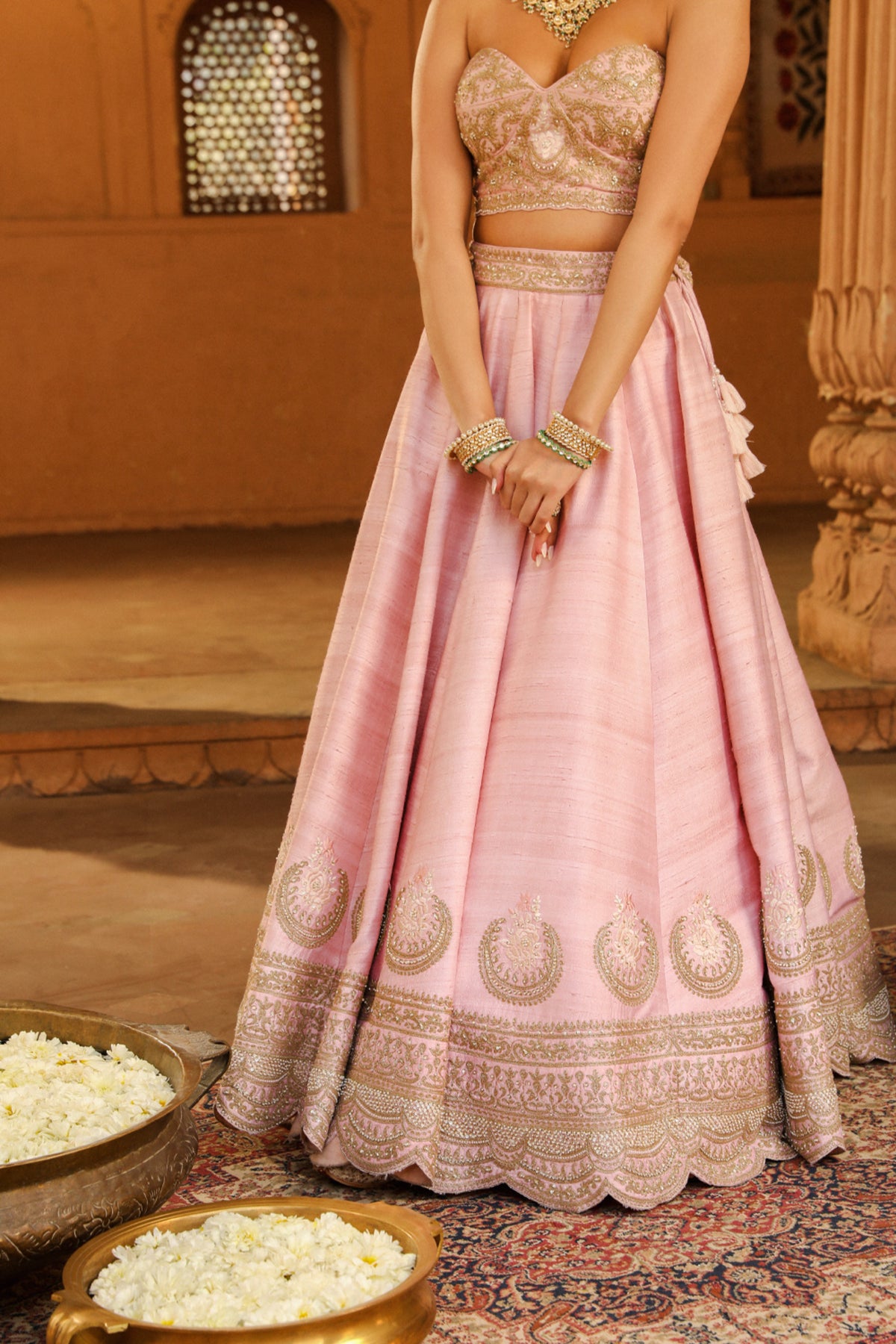 Blush Pink Razana Lehenga Set