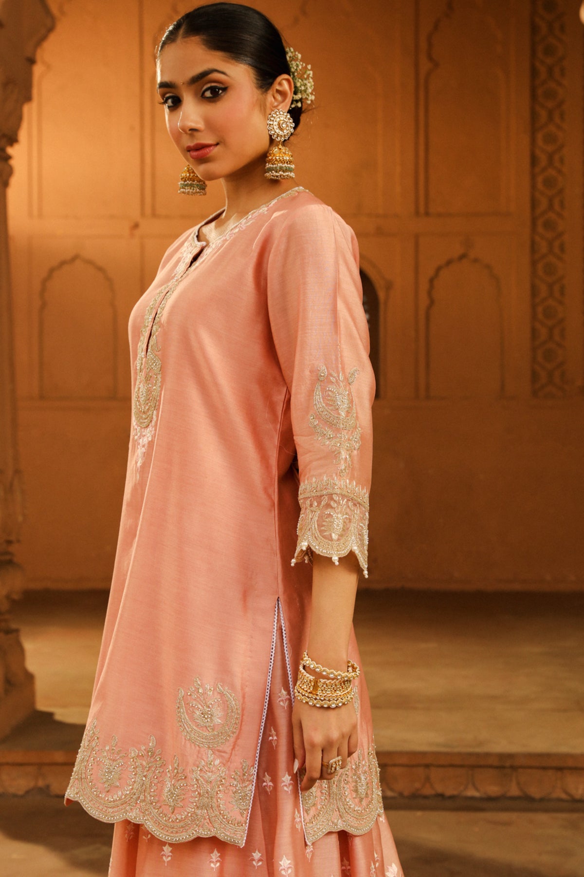 Off-rose Ayda Sharara Set