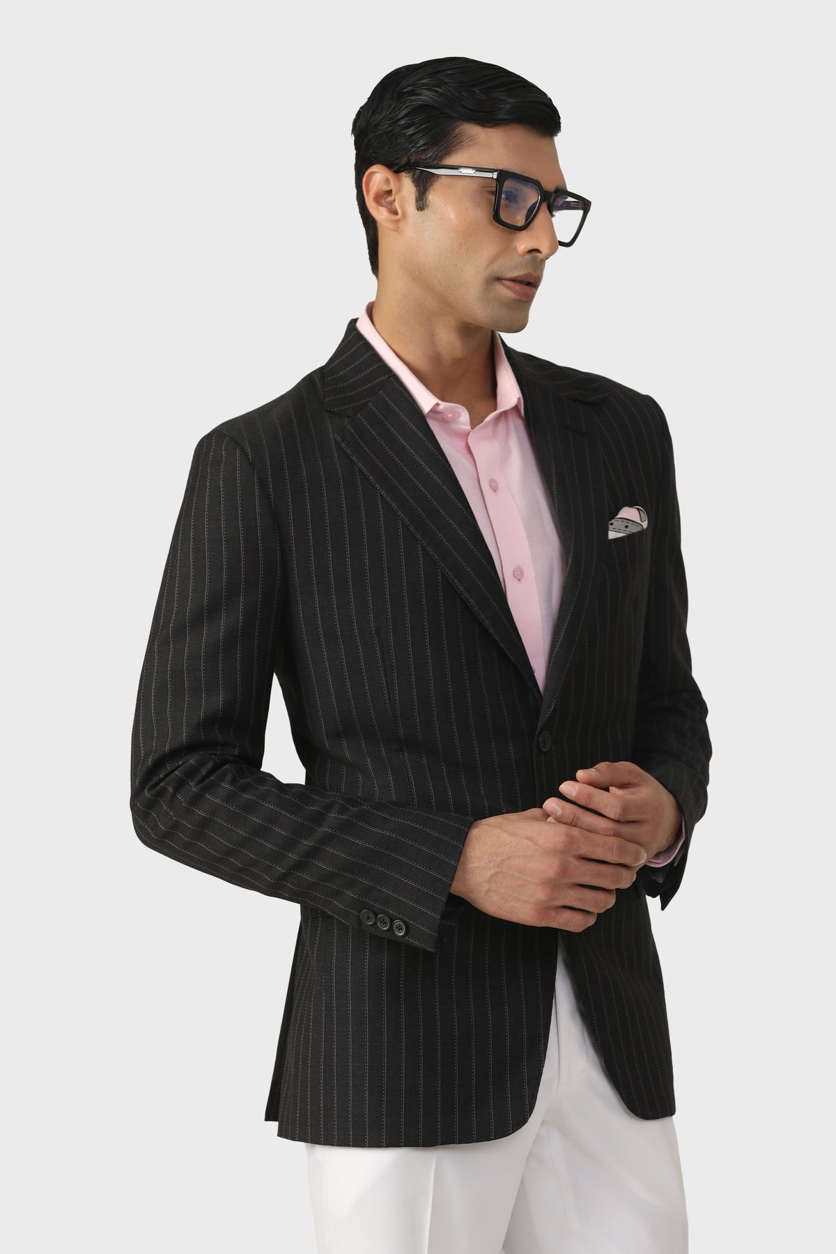 Elite Traveller&#39;s Pinstripe Jacket