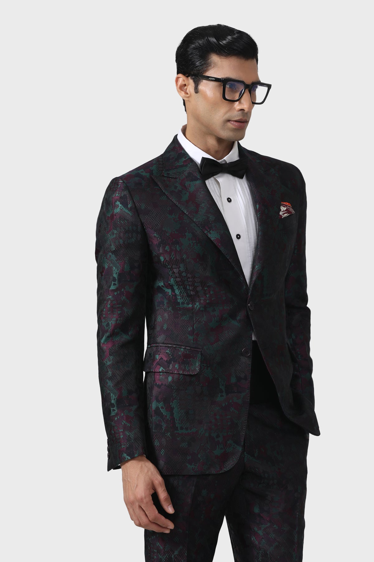 Sartorial Splendour Multicoloured Tuxedo Jacket