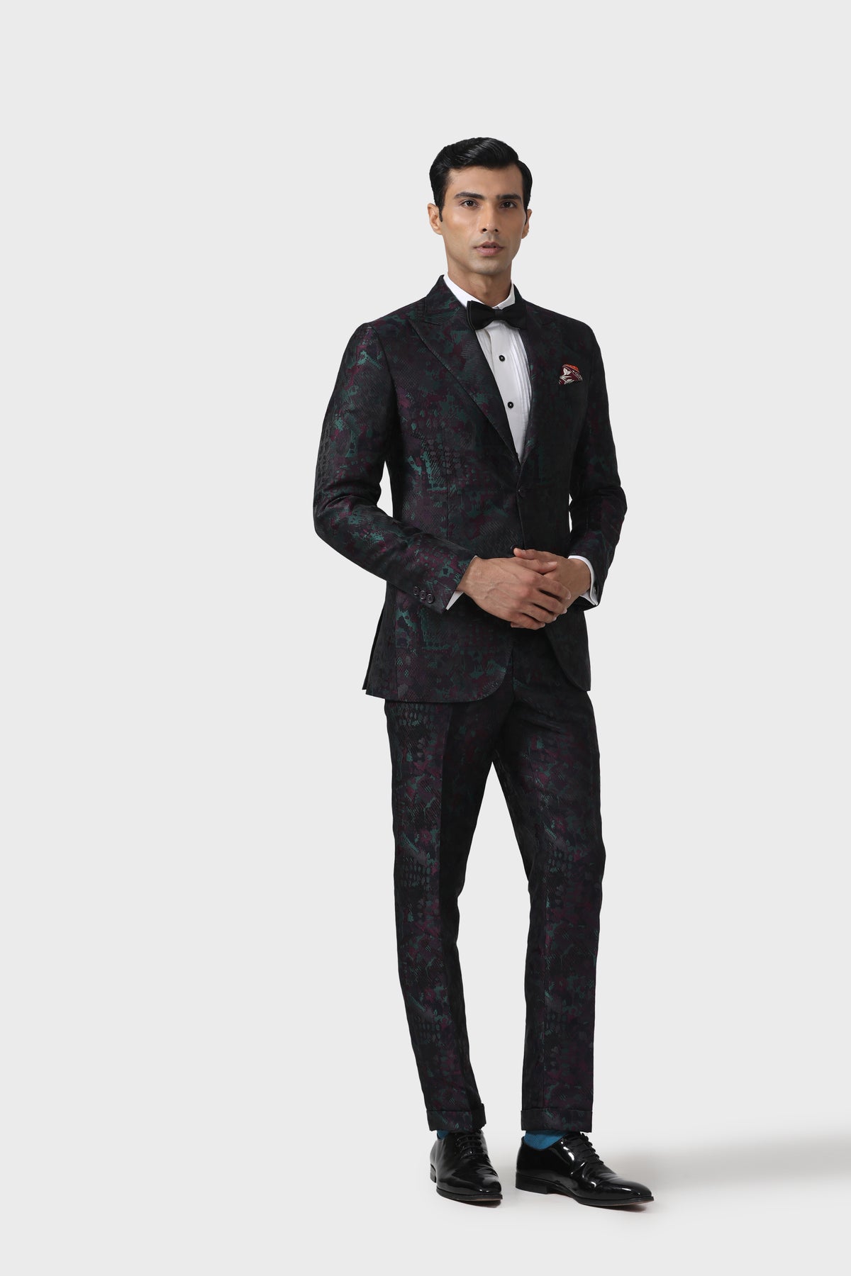 Sartorial Splendour Multicoloured Tuxedo Jacket