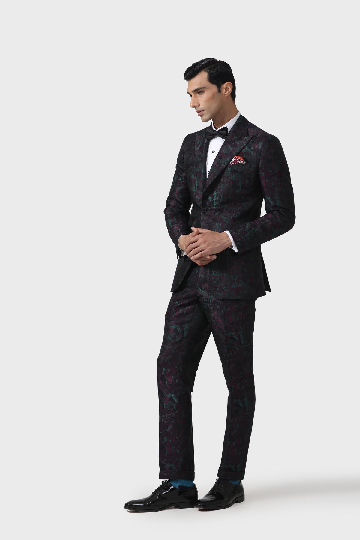 Sartorial Splendour Multicoloured Tuxedo Jacket