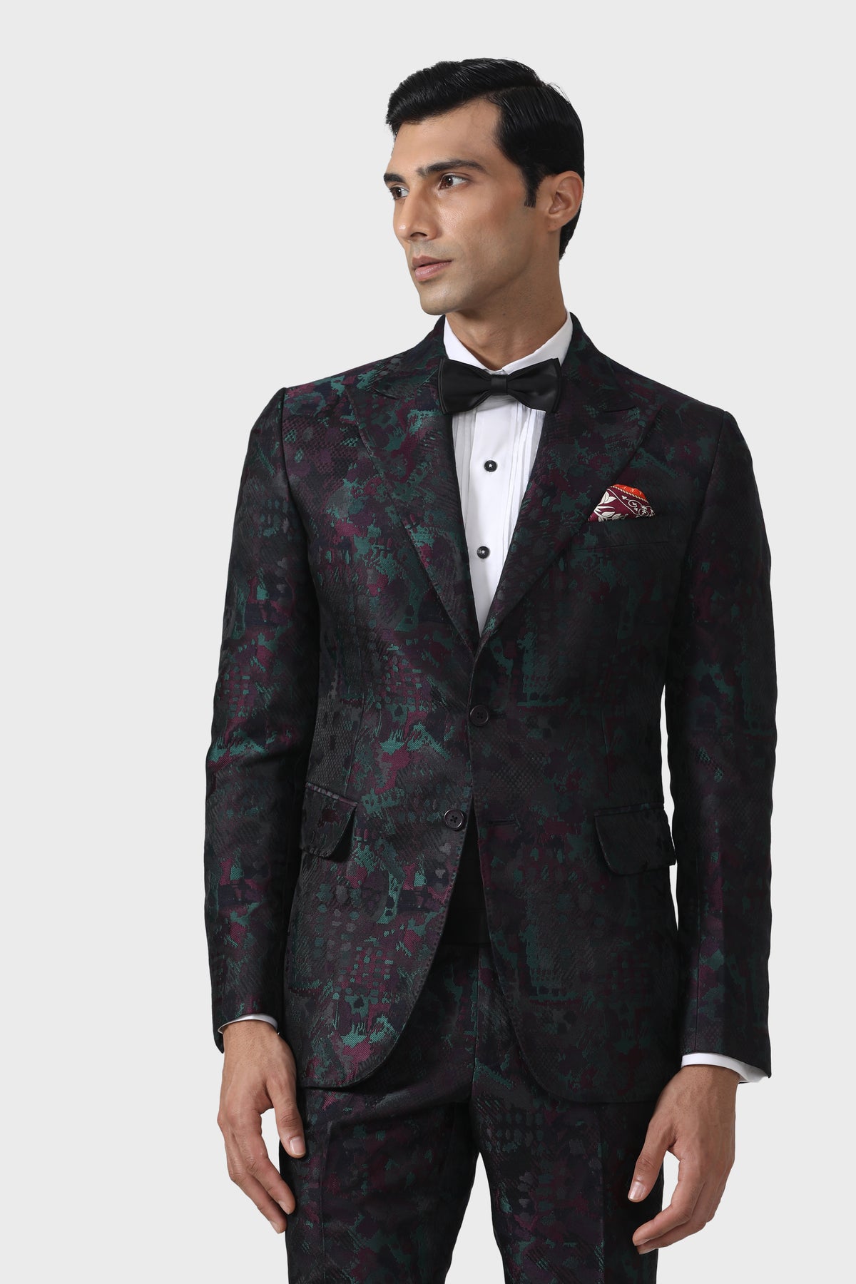 Sartorial Splendour Multicoloured Tuxedo Jacket