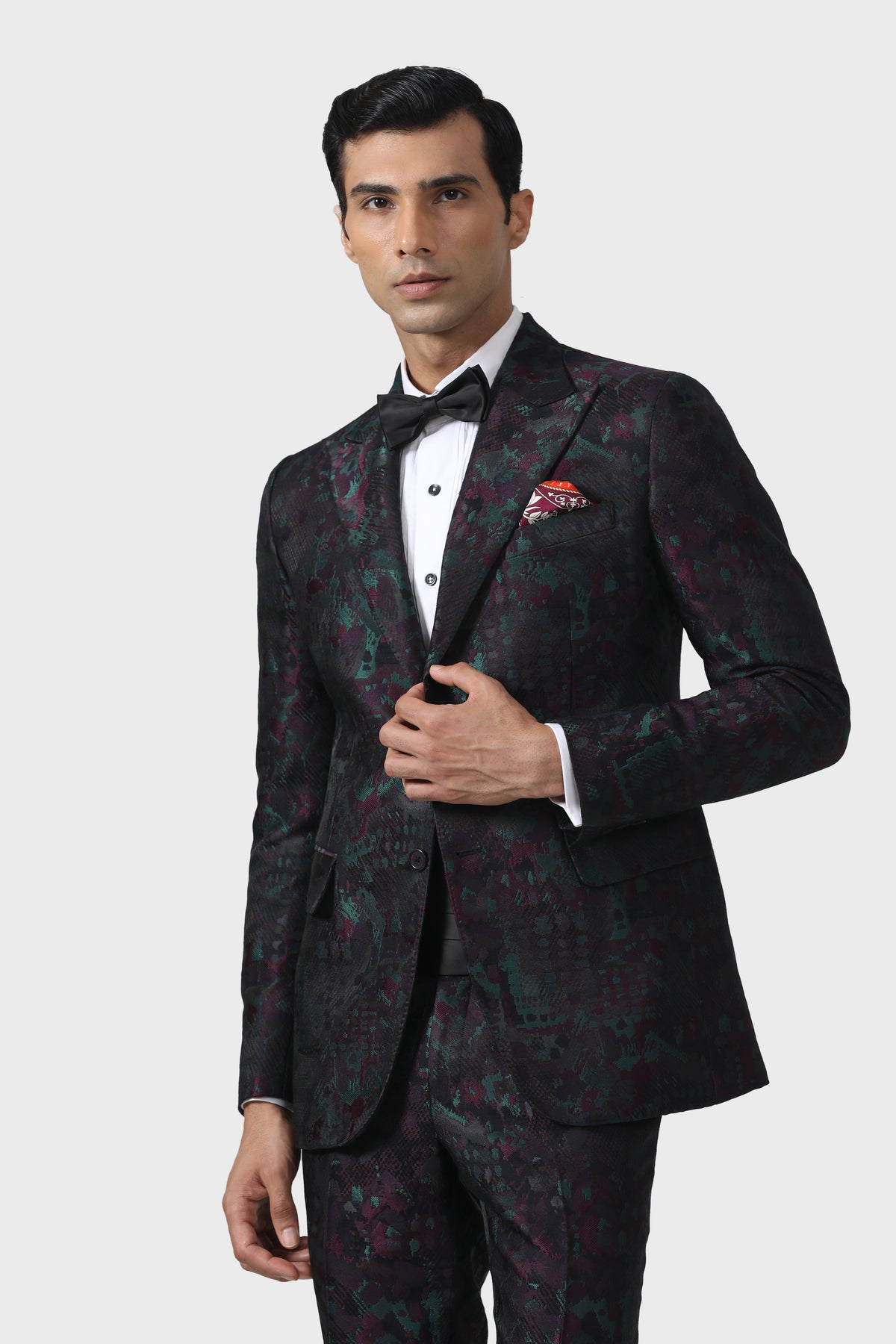 Sartorial Splendour Multicoloured Tuxedo Jacket