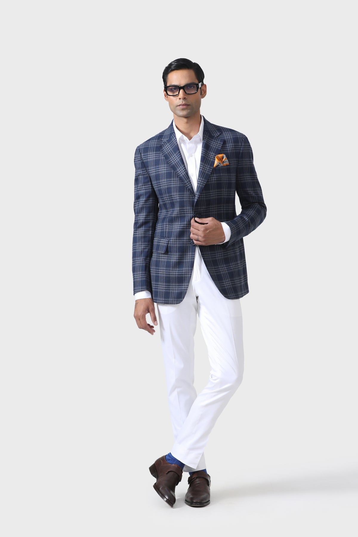 Elite Explorer&#39;s Checks Tuxedo Jacket