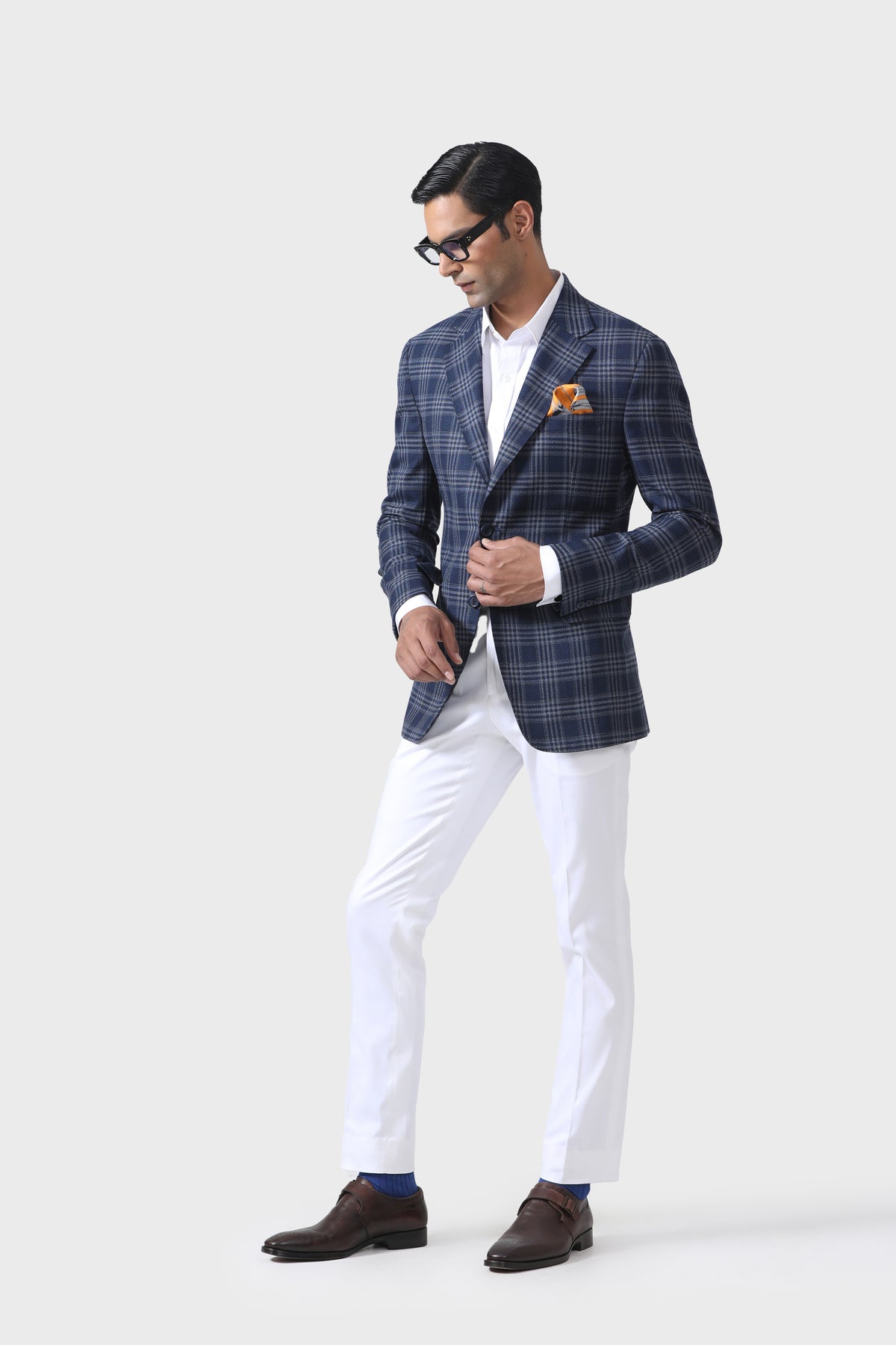 Elite Explorer&#39;s Checks Tuxedo Jacket
