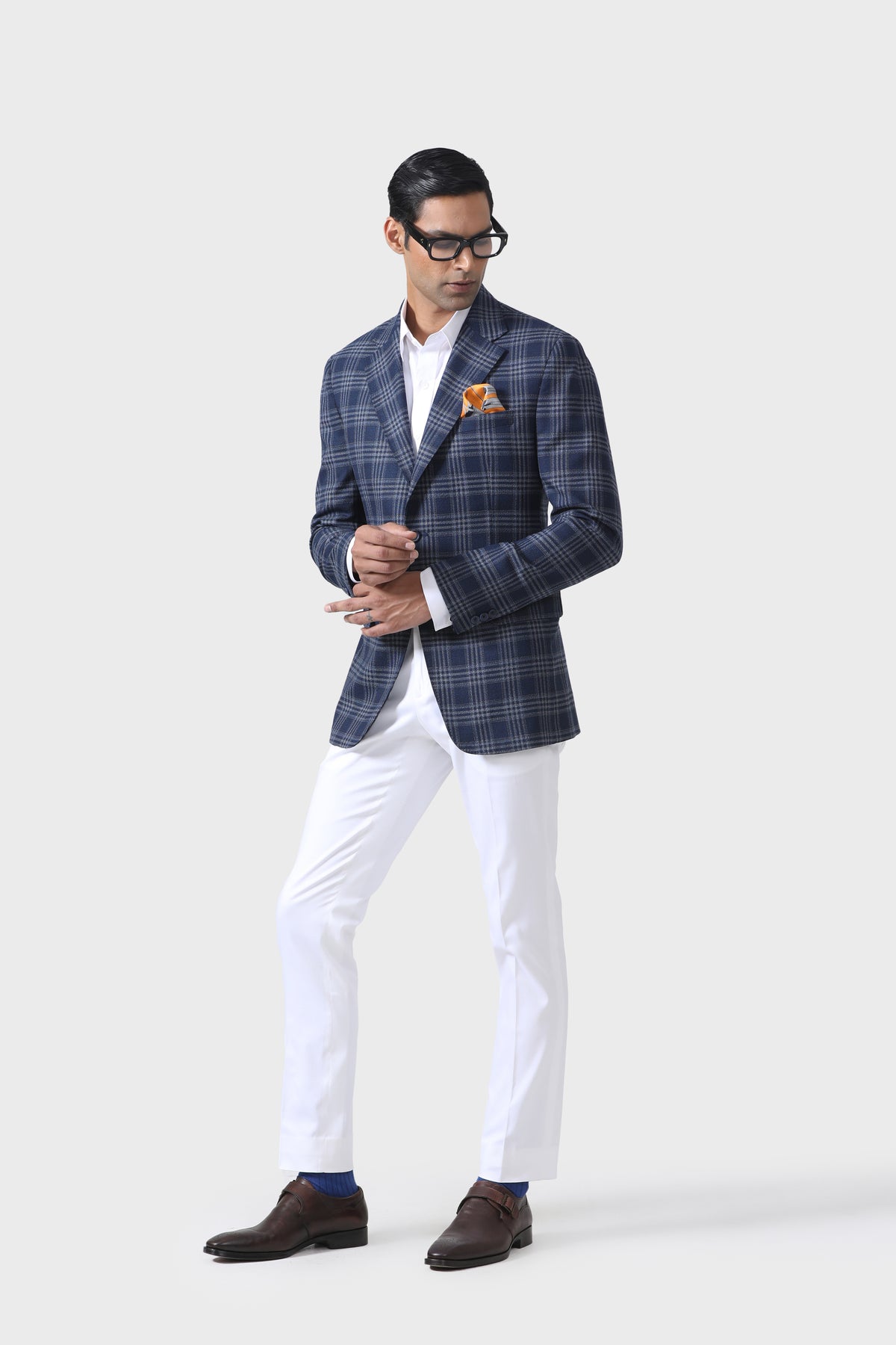 Elite Explorer&#39;s Checks Tuxedo Jacket