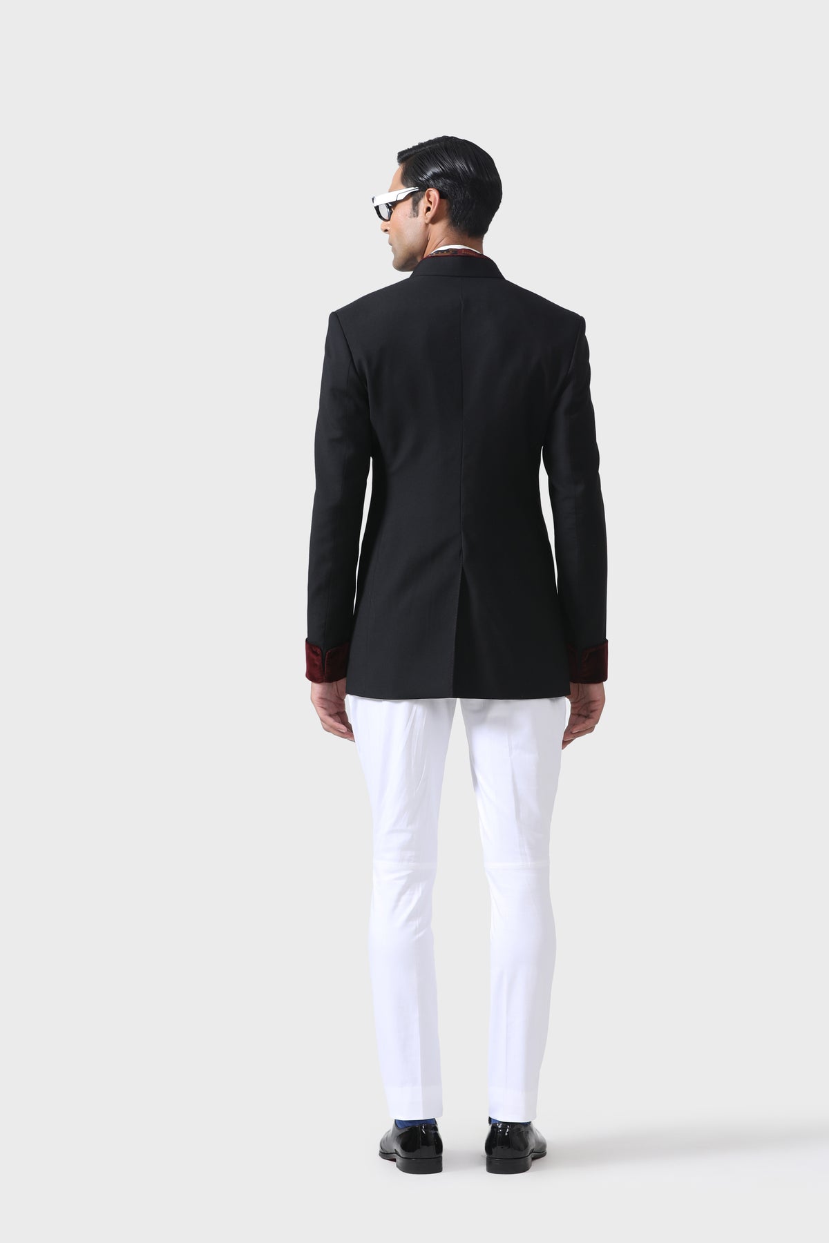 Elegant Handmade Bandhgala Black Jacket