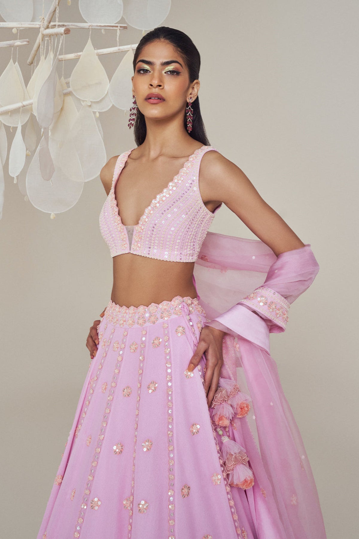 Lilac Lehenga Set