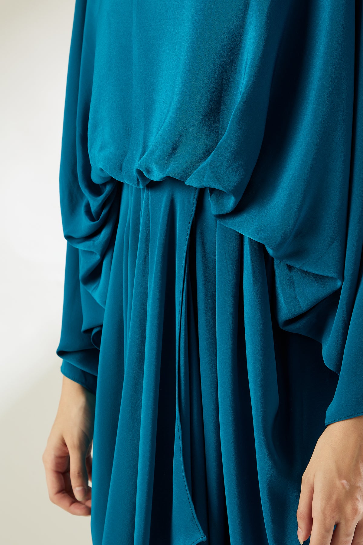 Blue Lounge Drape Dress