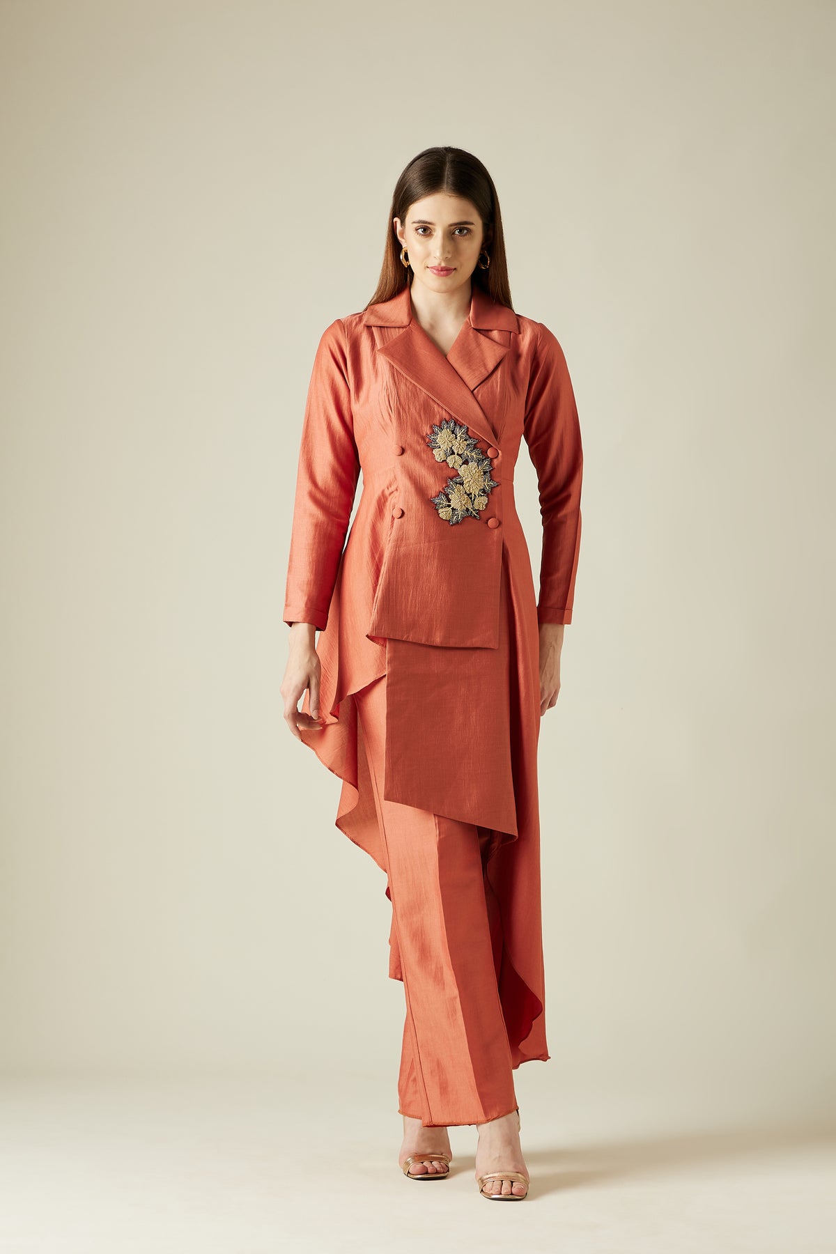 Orange Bloom Co-ord Set