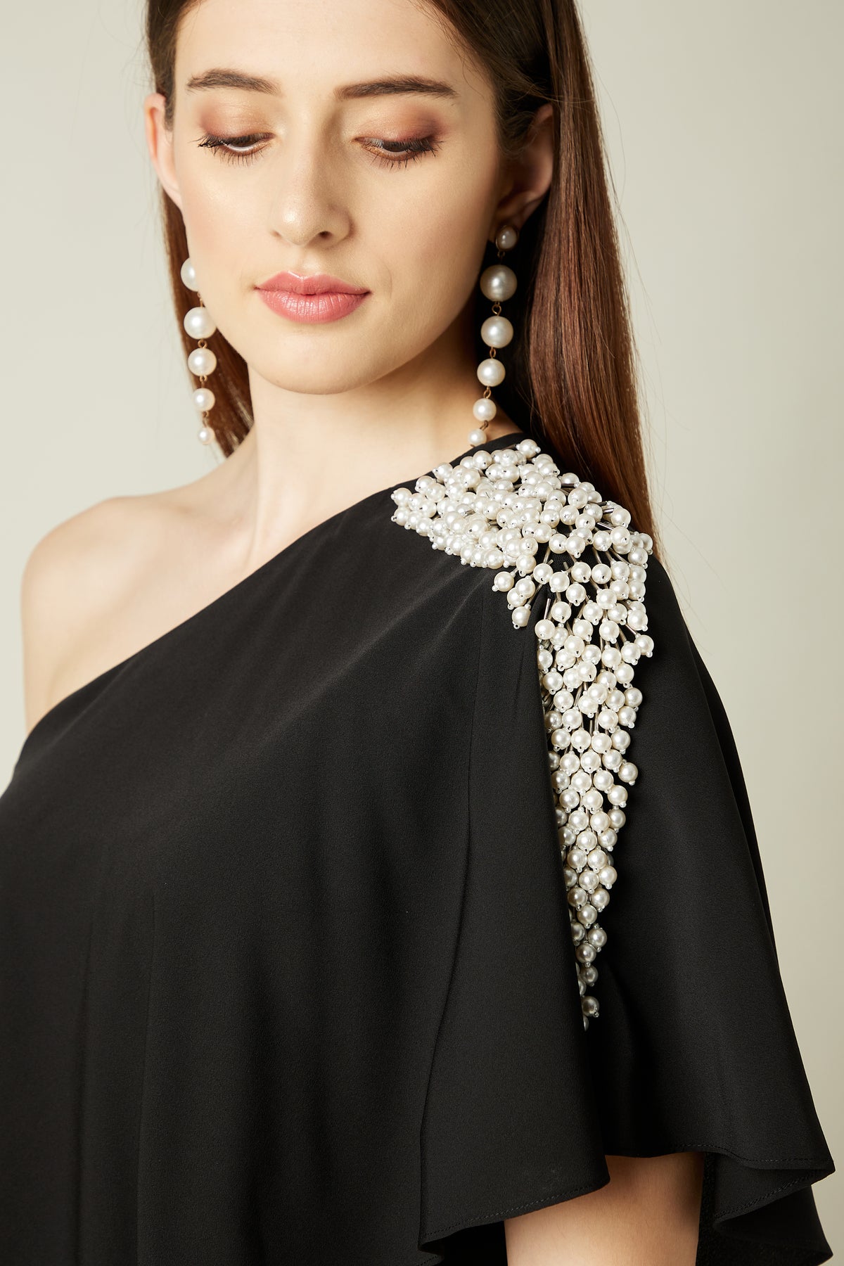 Black Layered Jumpsuit