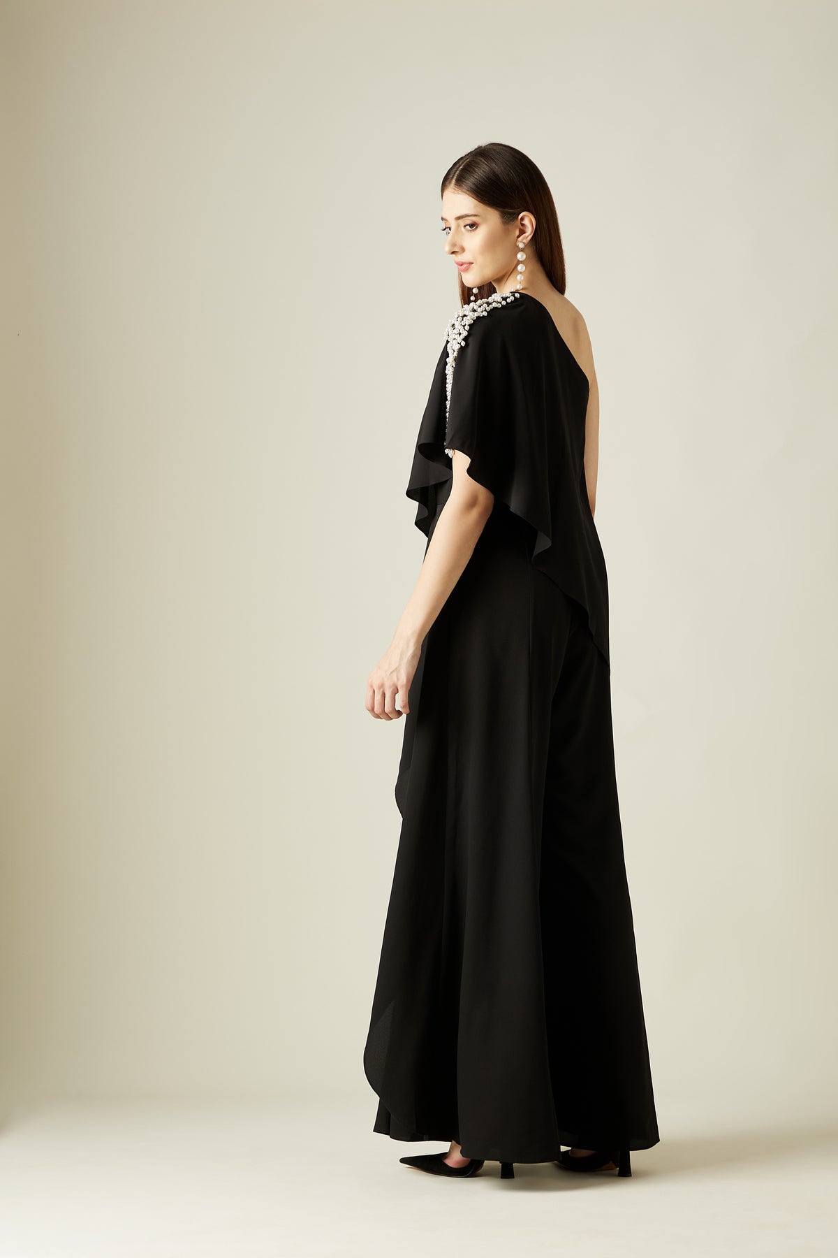 Black Layered Jumpsuit