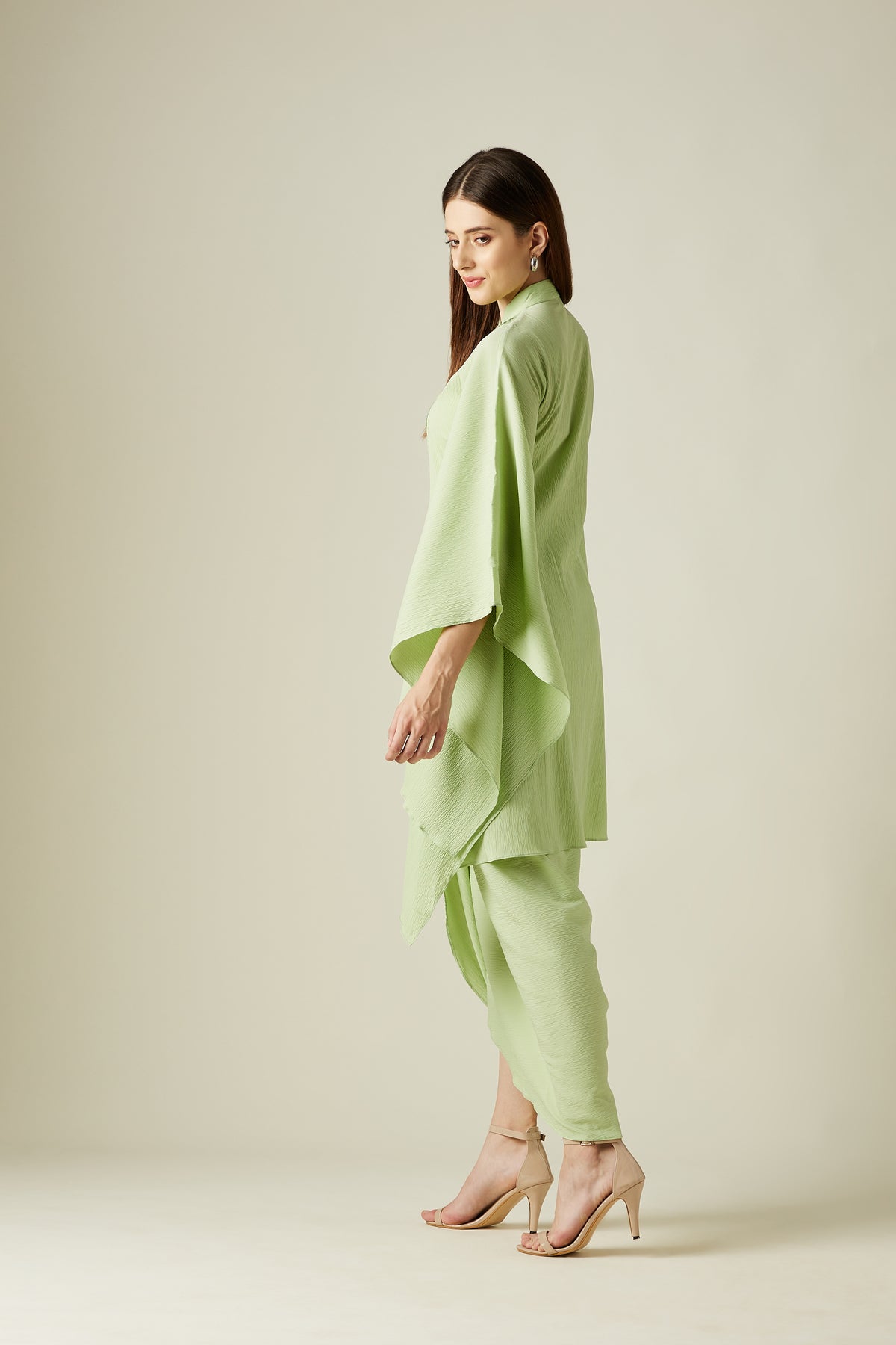 Pebble Kaftan With Drape Skirt