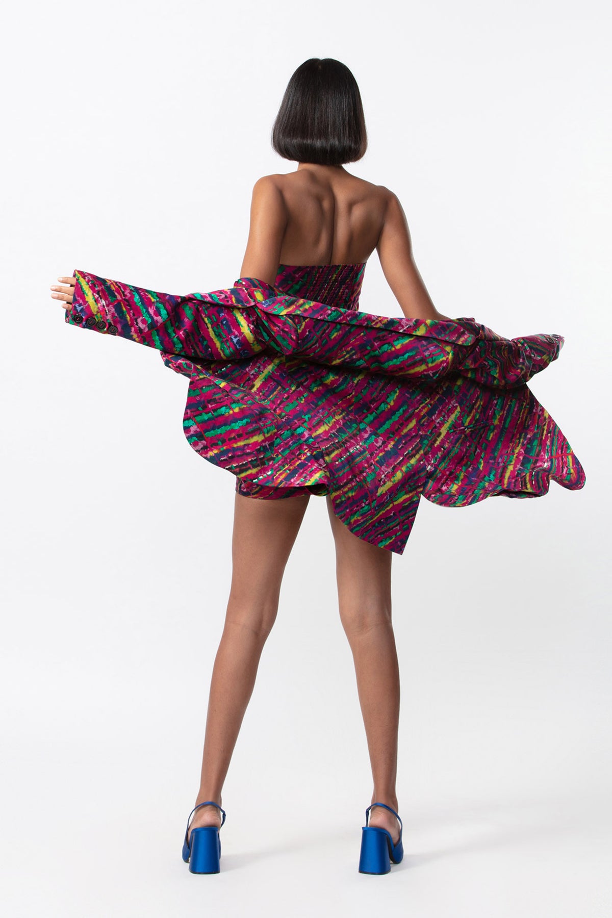 Leheeriya Printed Jacket Dress