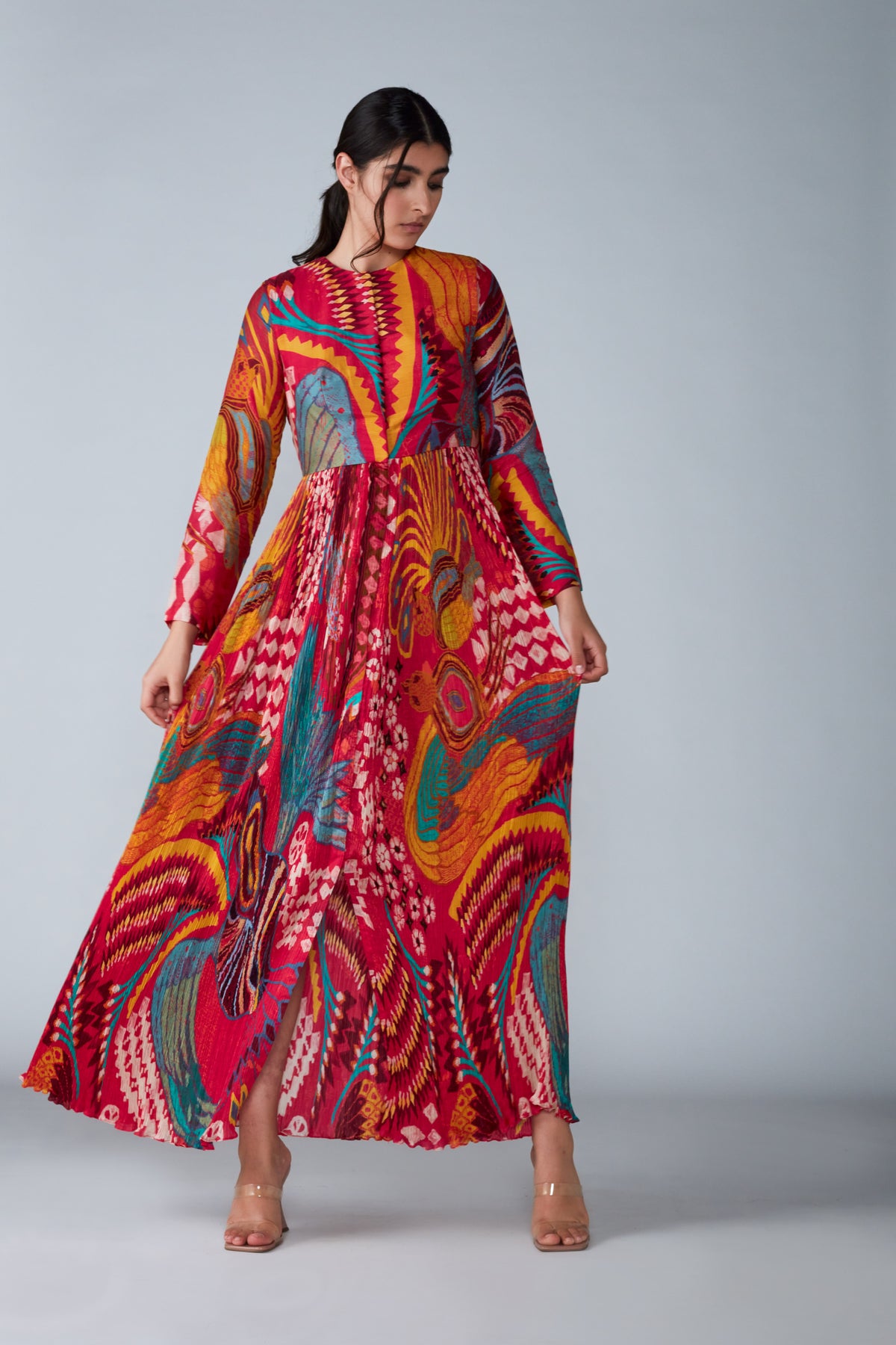 Bird Print Dress