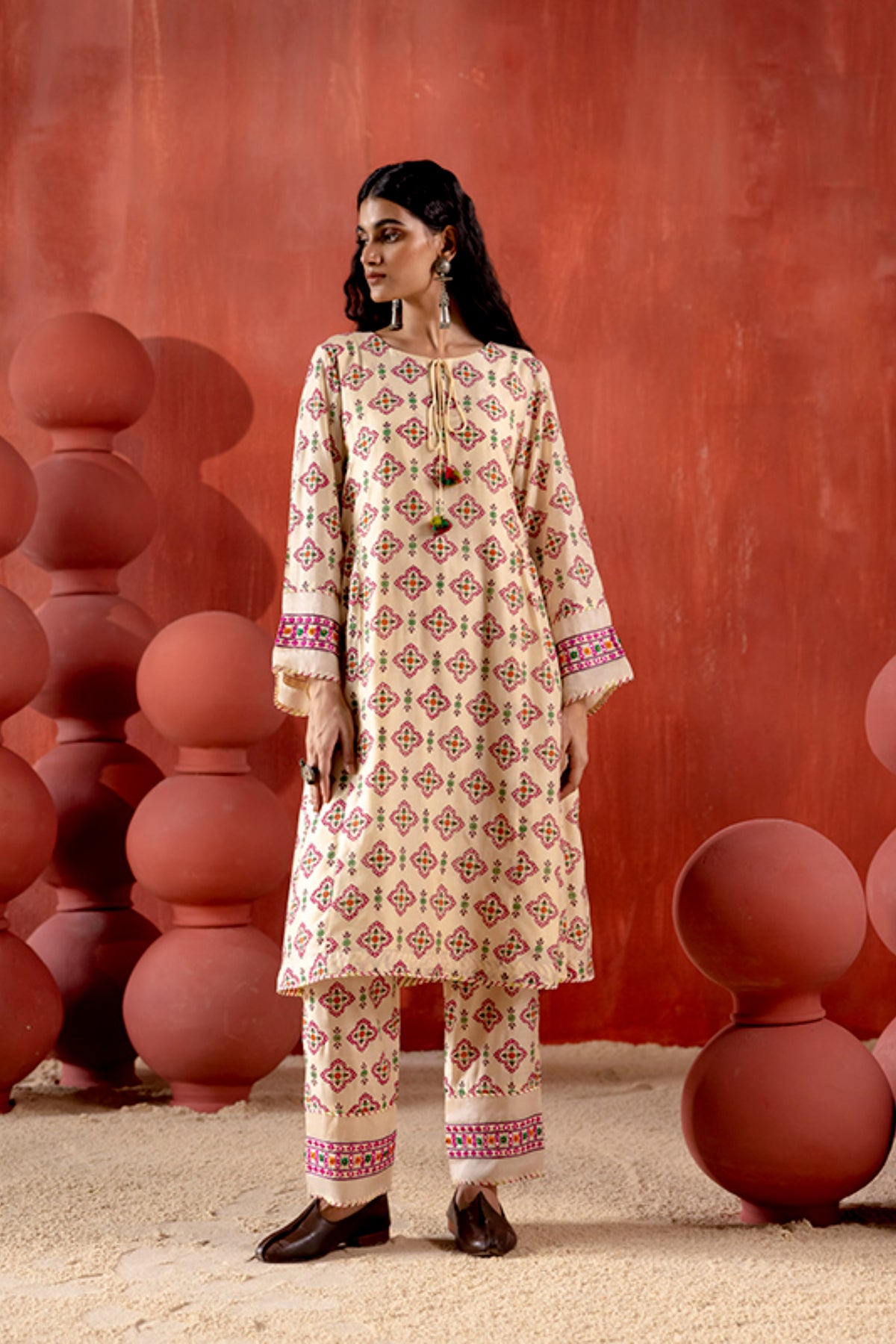 Badami kurta set