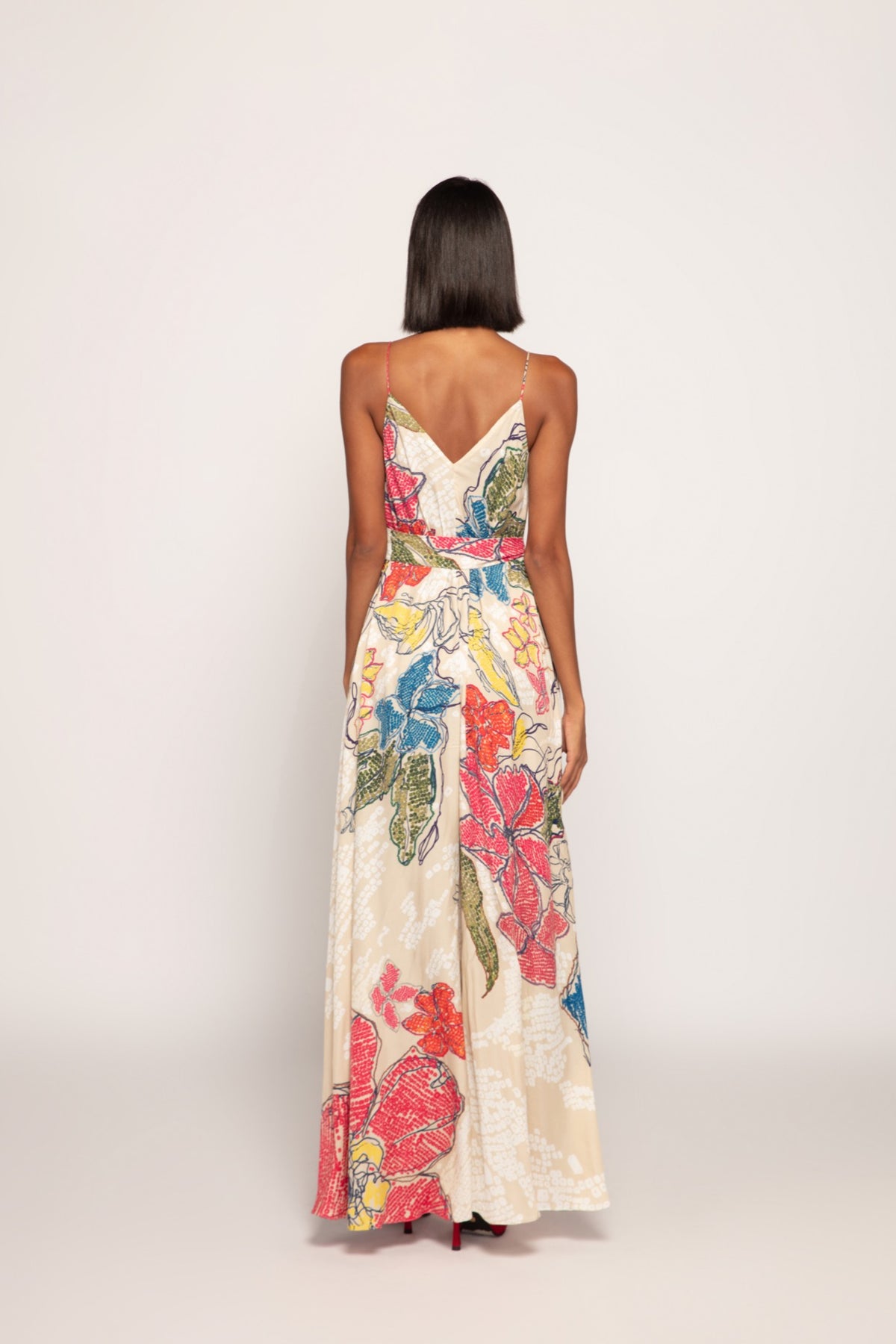 Periwinkle Bandhani Print Dress