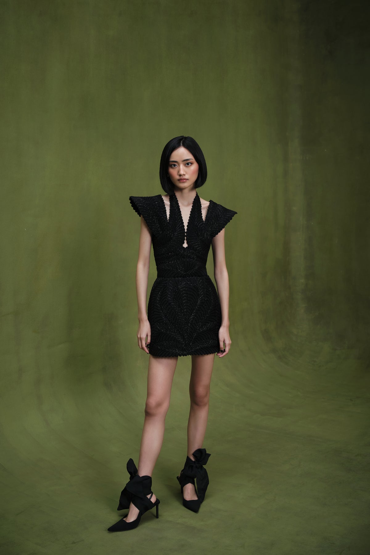The Warrior Goddess Criss-cross Mini Dress