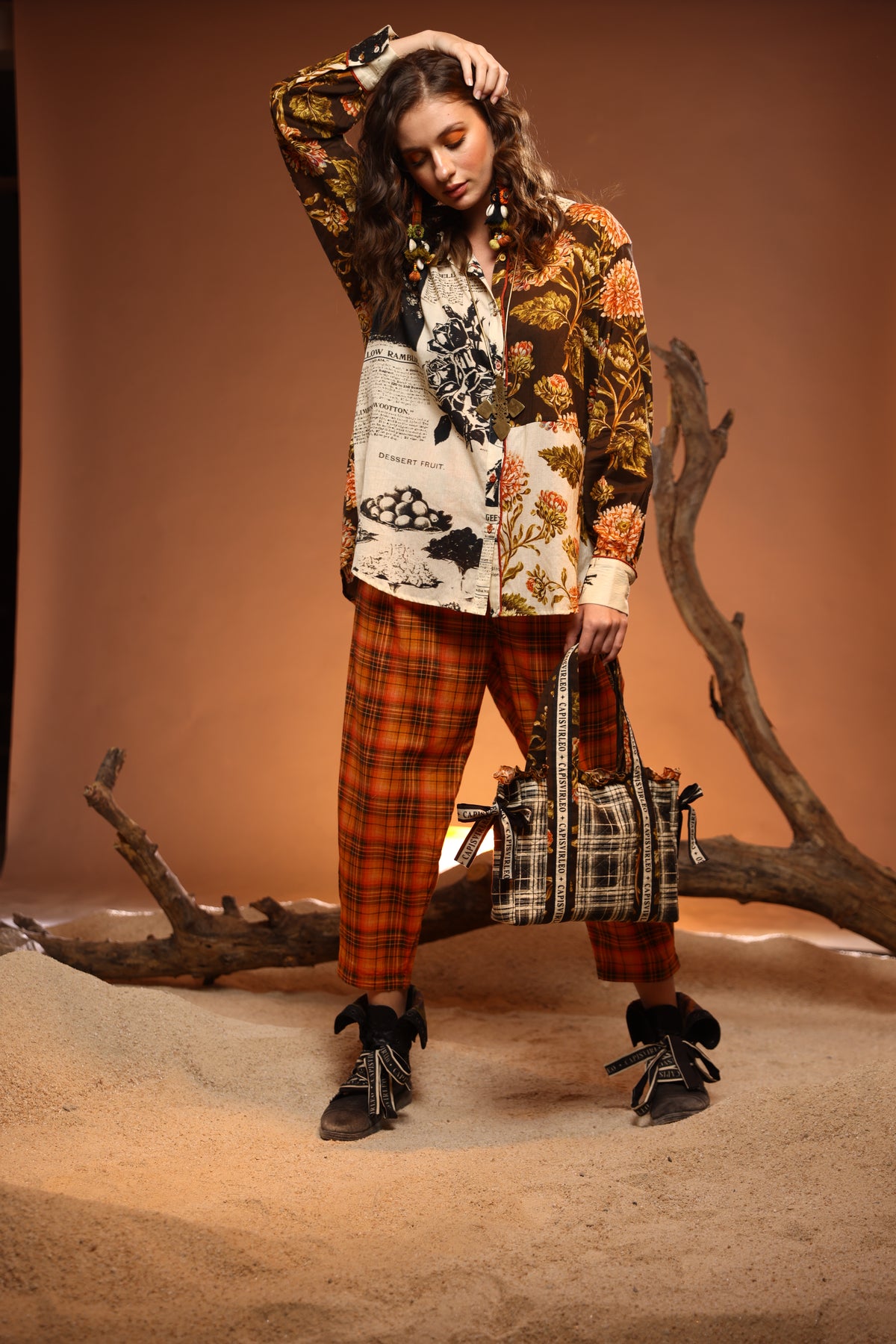 Odoko Multi Panel Printed Unisex Shirt