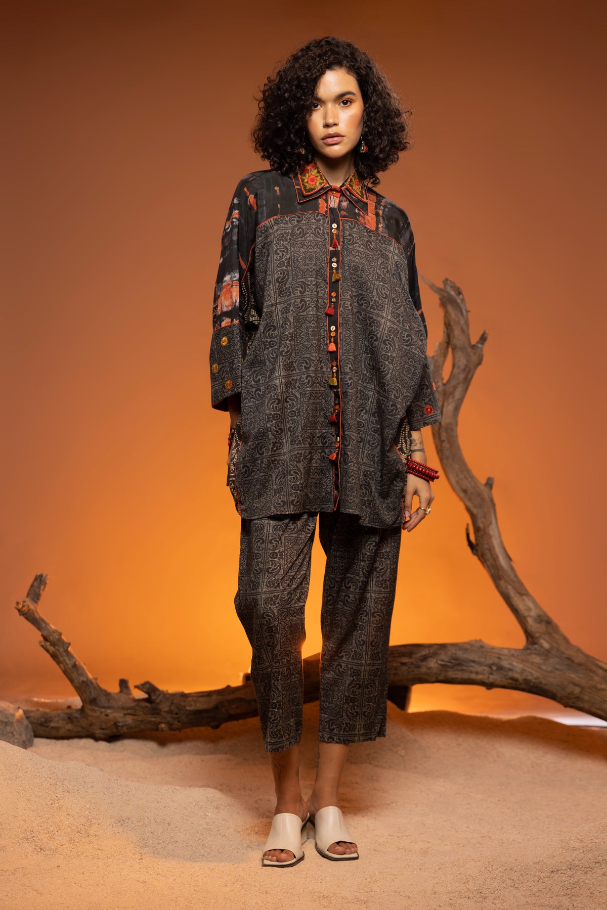 Sheesham Embrodiered Boho Shirt