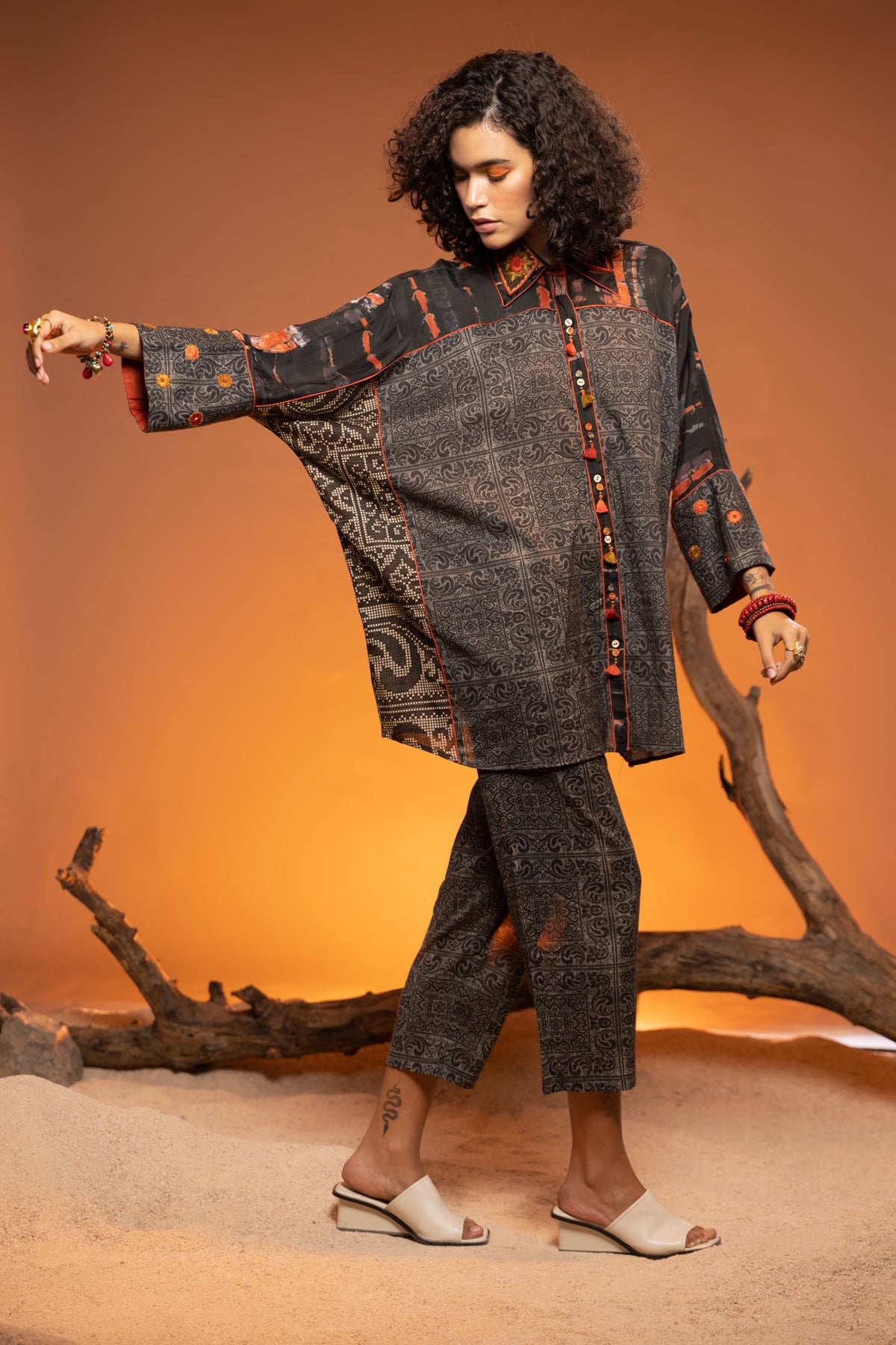 Sheesham Embrodiered Boho Shirt