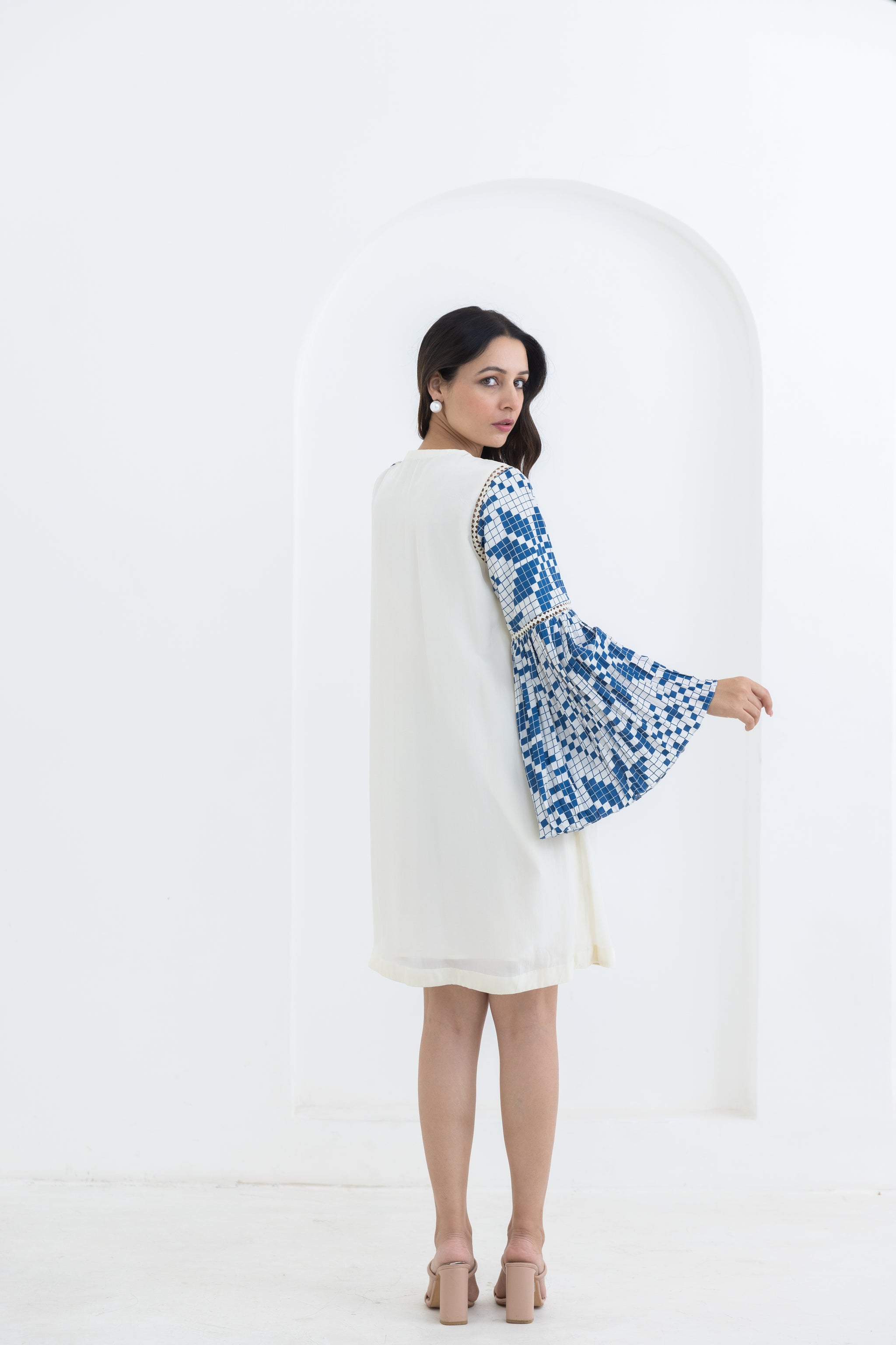white sunflower dress Pooja Rajgarhia Gupta