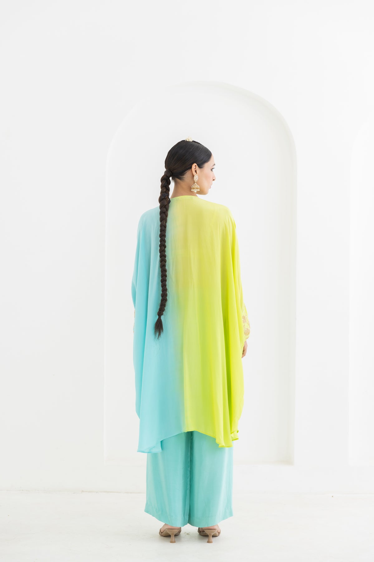 Mogra Cuffed Kaftan
