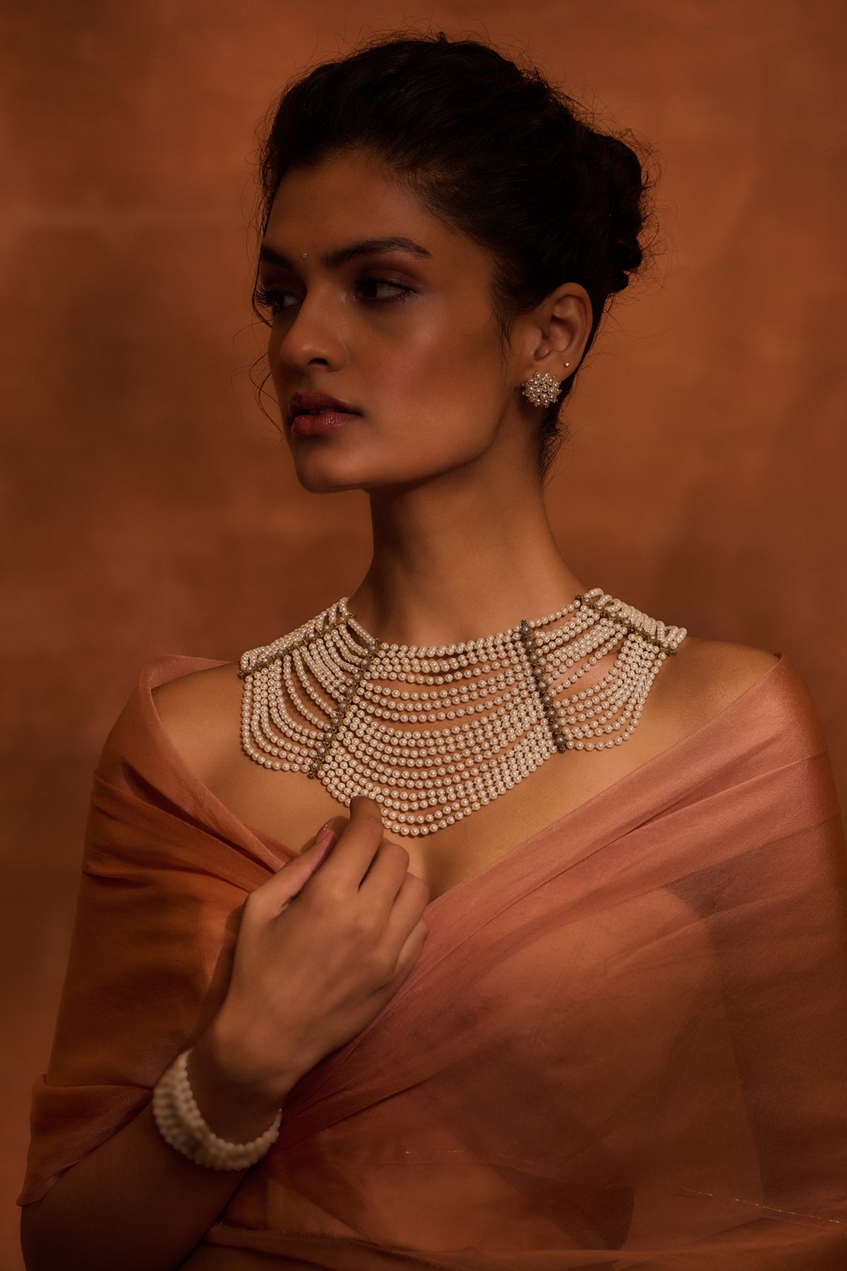 Ivory Gold Silver Necklace