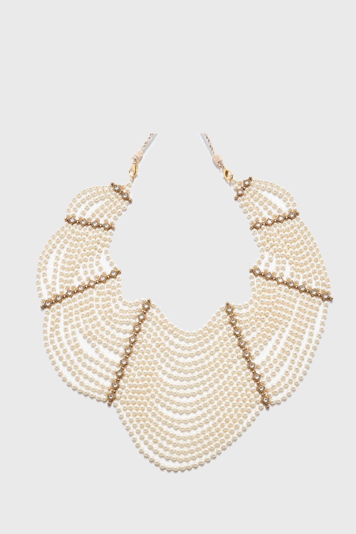 Ivory Gold Silver Necklace