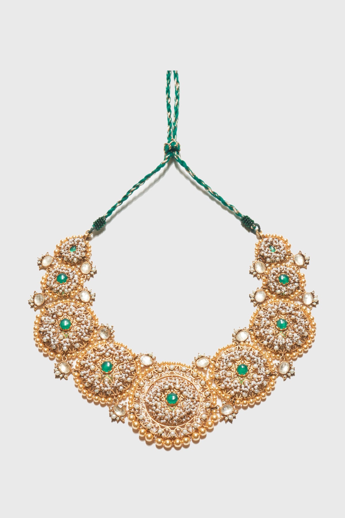 Emerald Silver Necklace