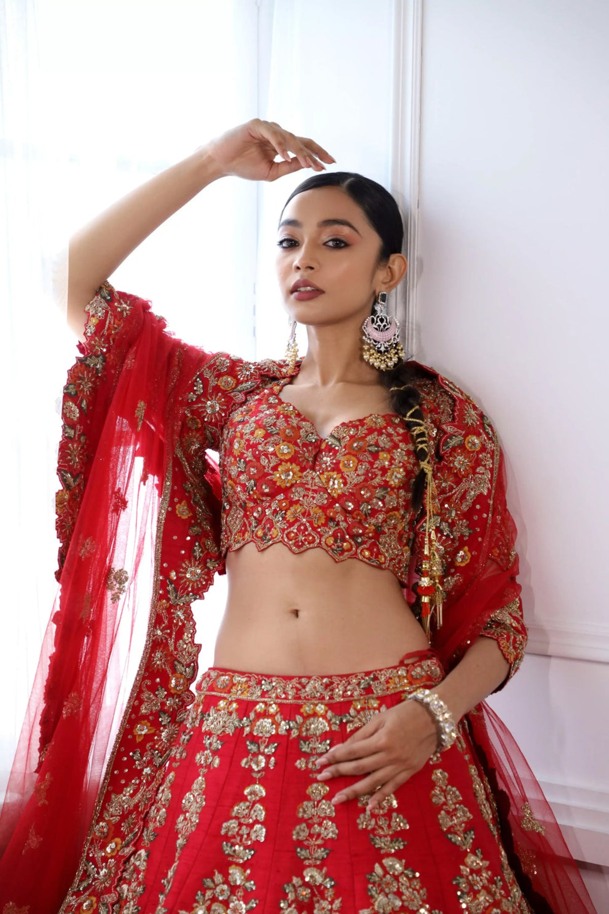 Jaipur Red Lehenga Set