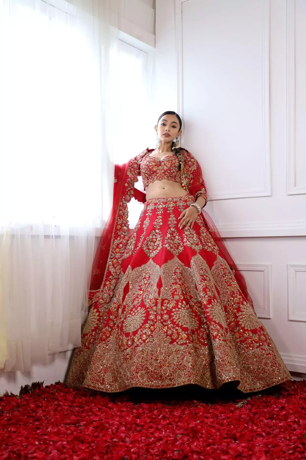 Jaipur Red Lehenga Set