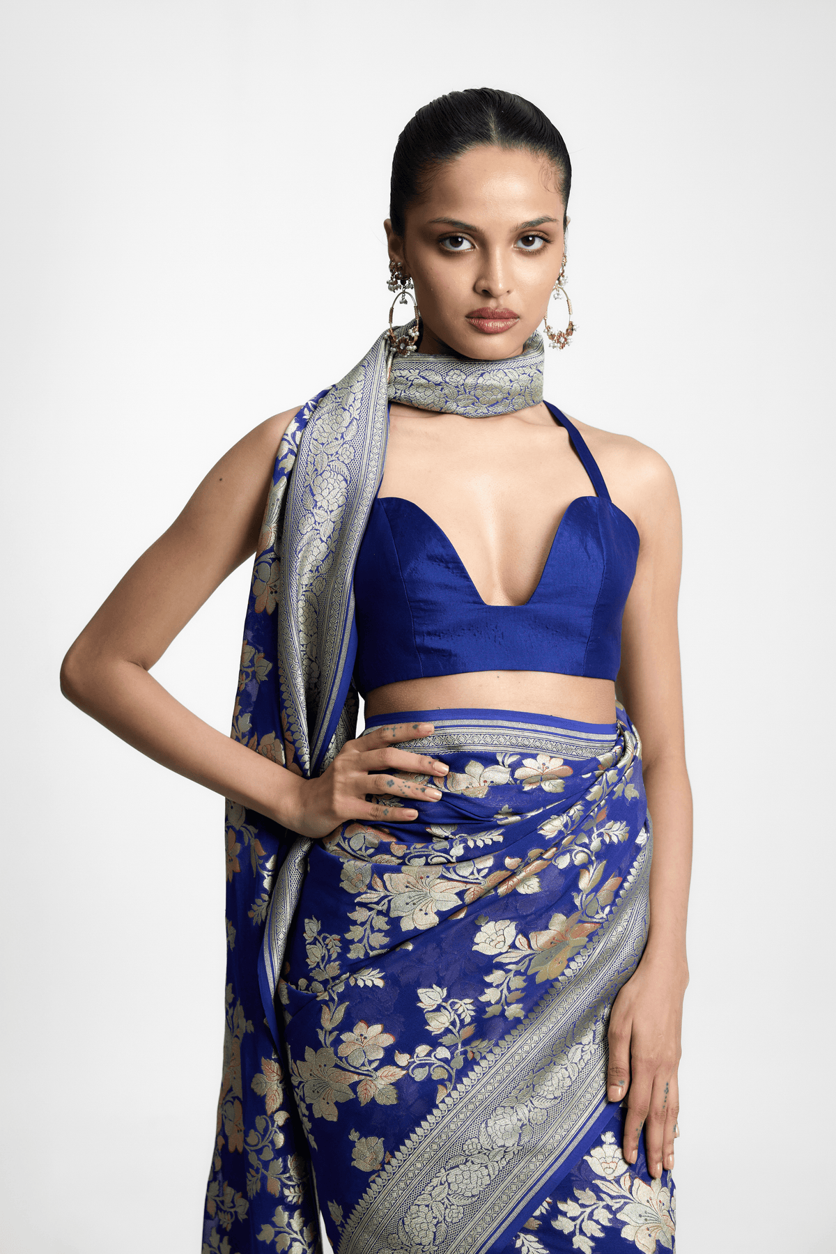 The Turquoise Tonic Saree
