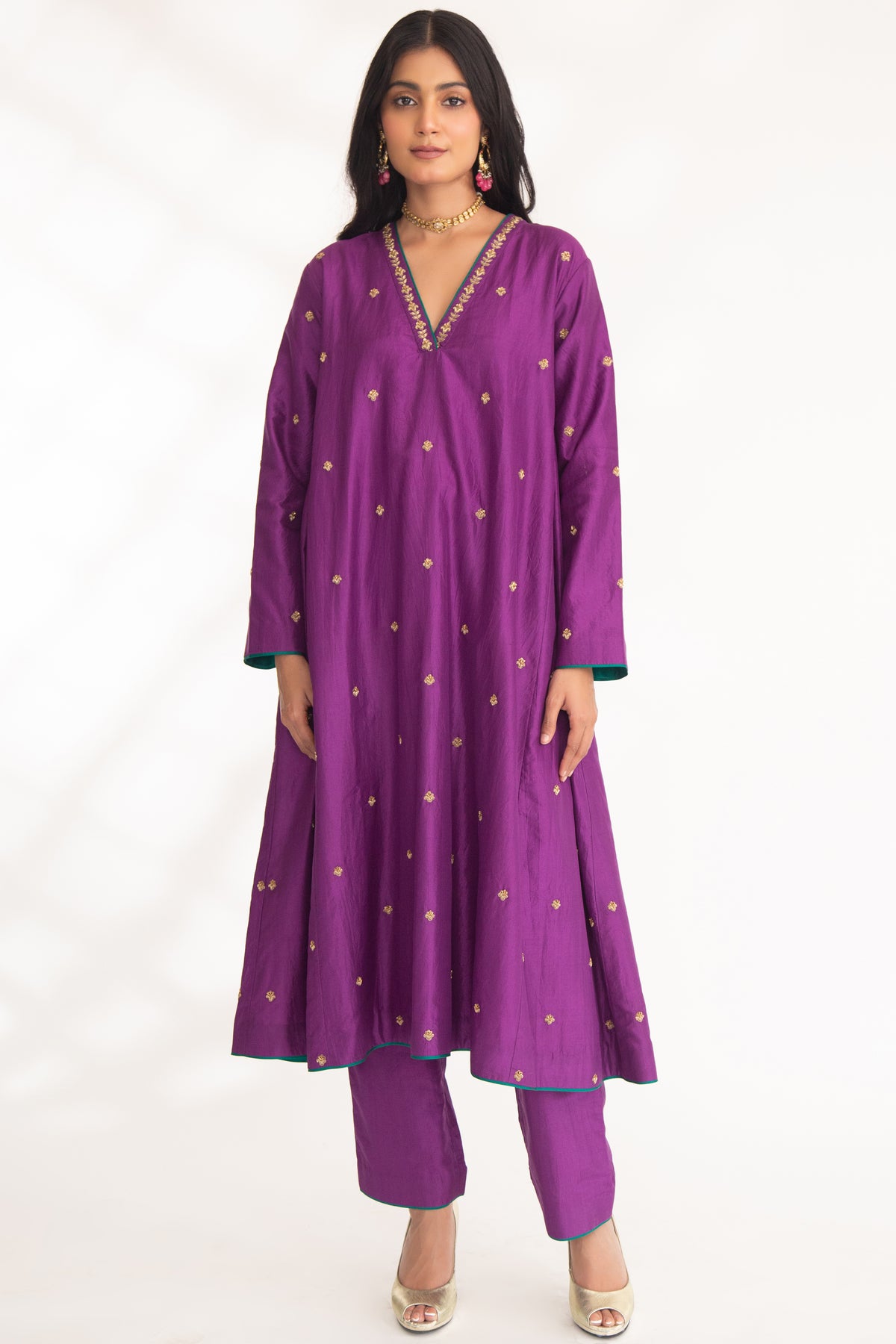 Purple Iya Kurta Set