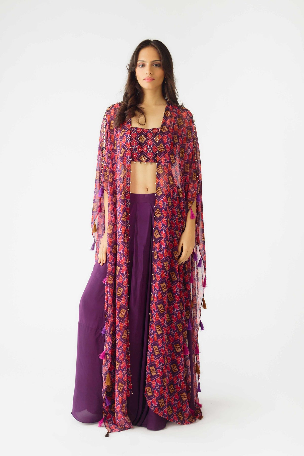 Purple Cape Set