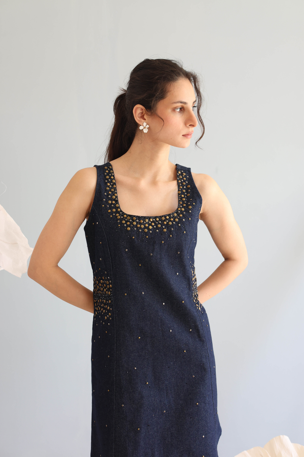 Midnight Blue Denim Dress