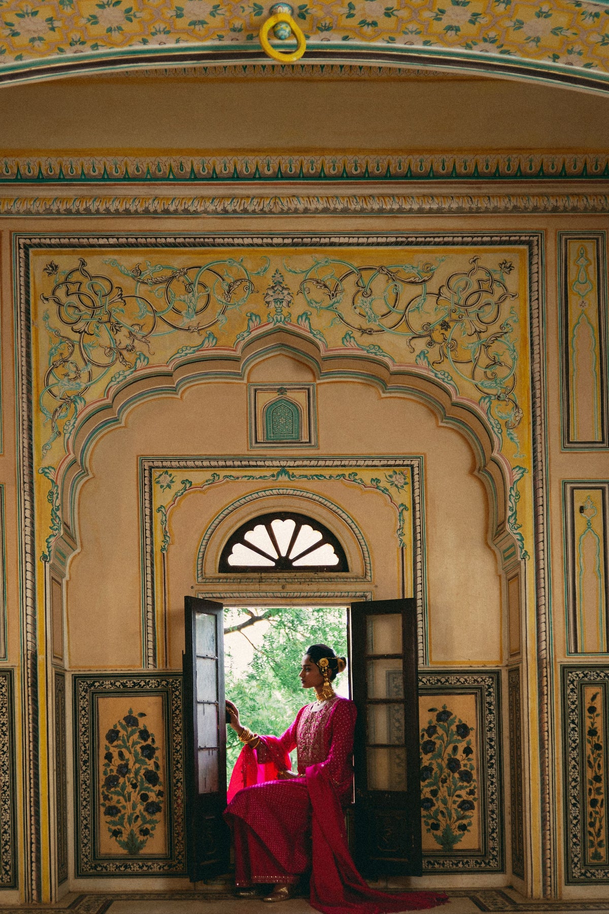 Peacock Bandhani Kurta Set