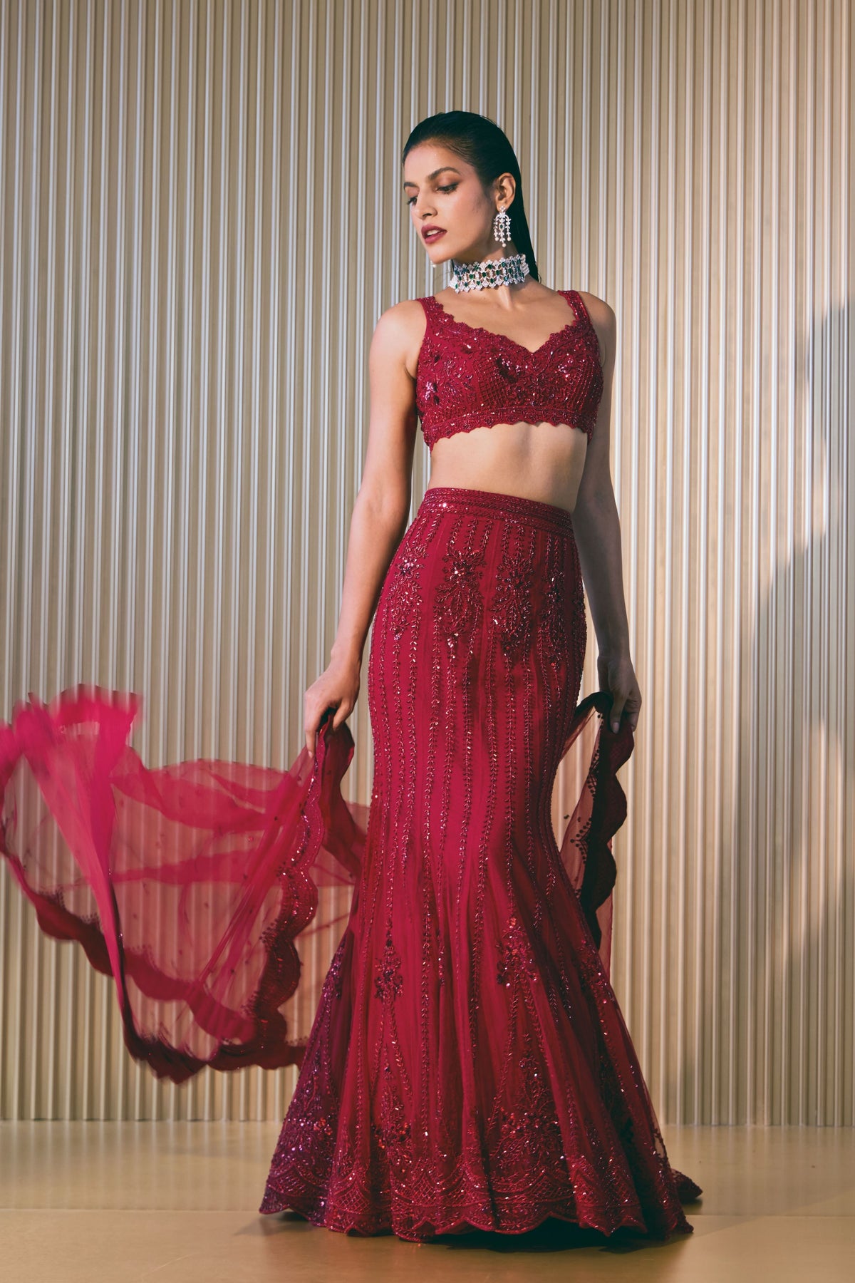 Wanderlust Fishtail Lehenga Set
