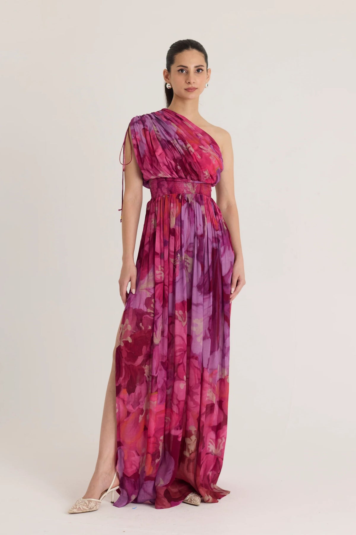 Violet One Shoulder Dress