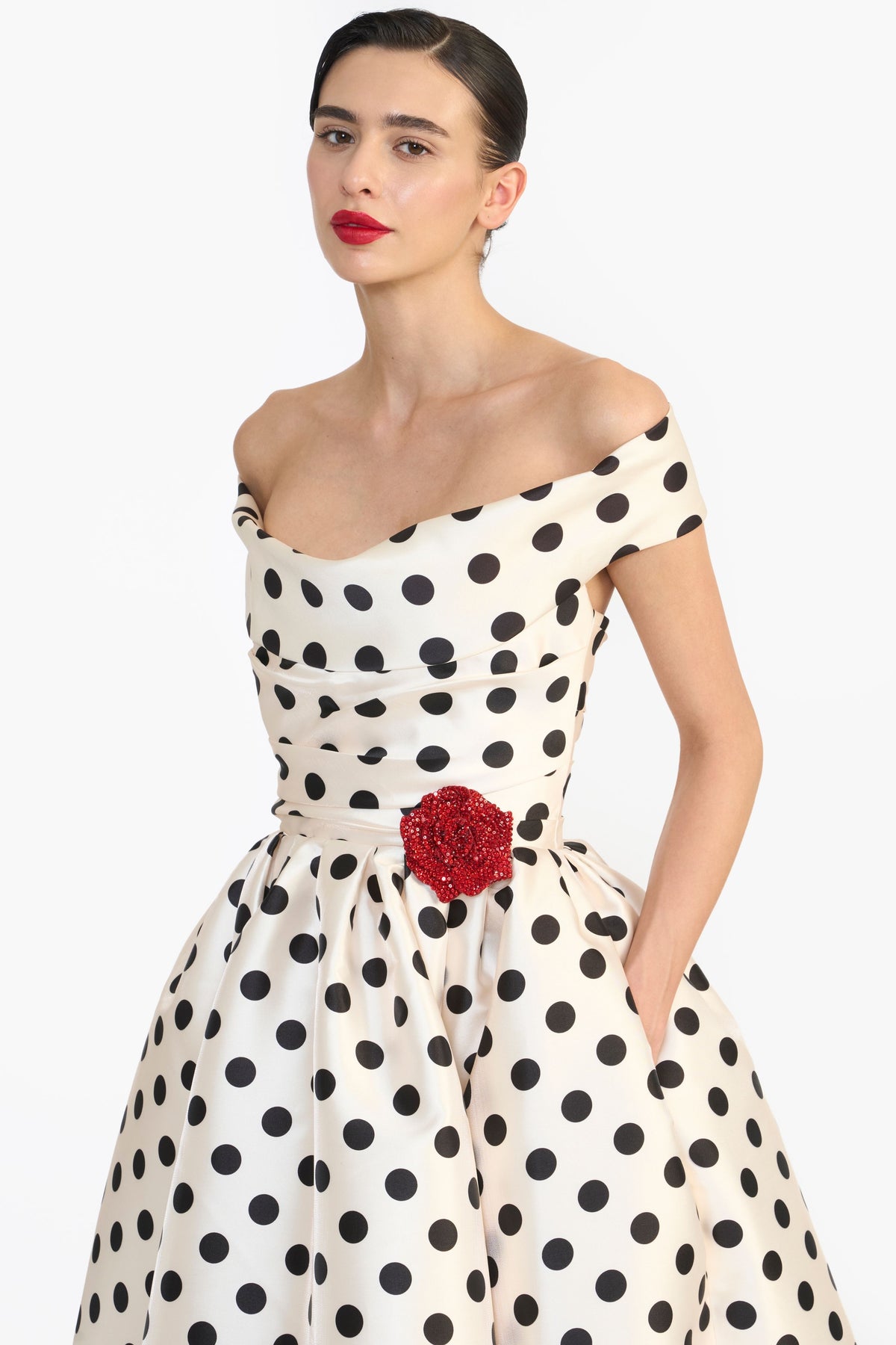 Off Shoulder Midi Dress