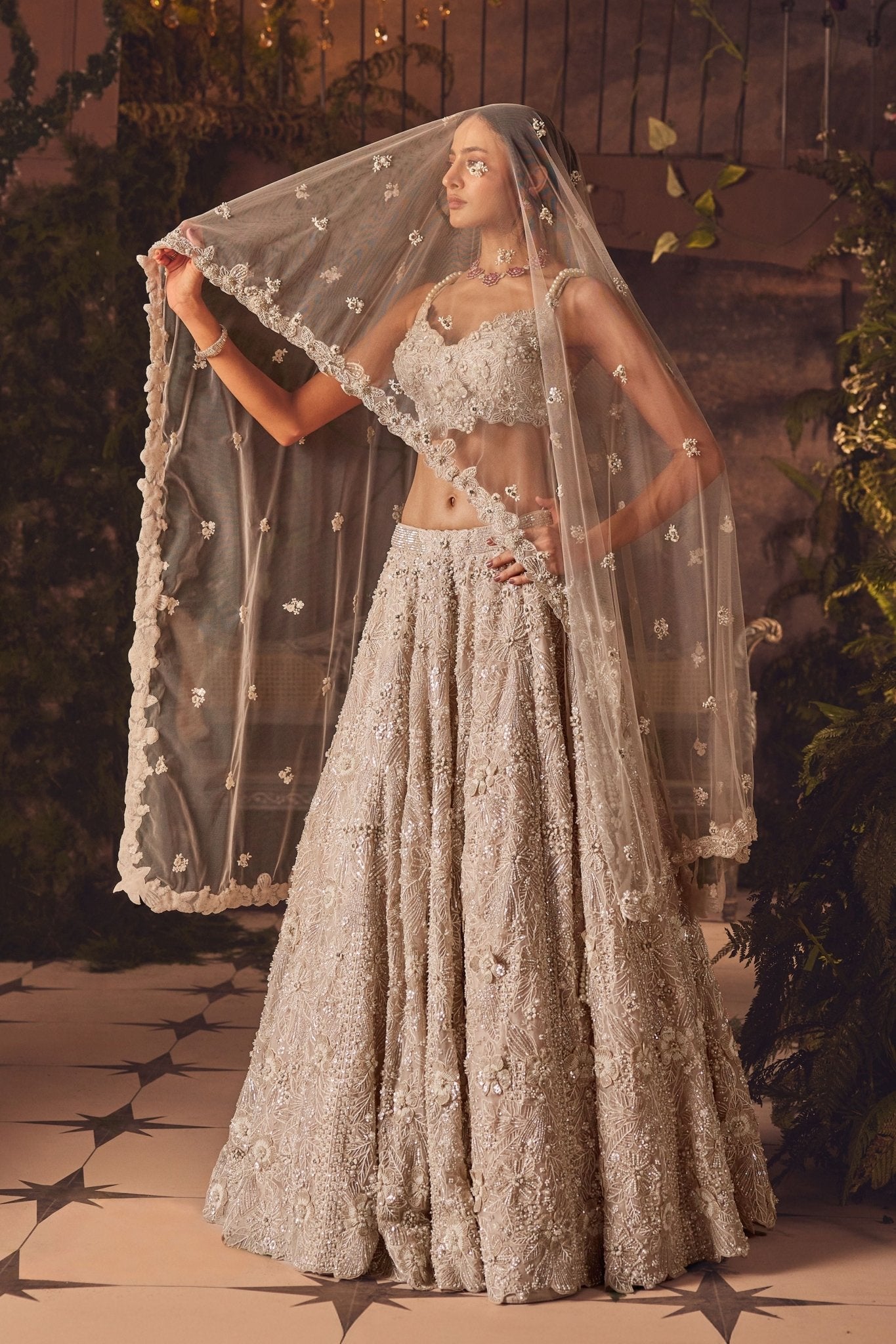 Luminous Lehenga Set - Roqa - Elahe