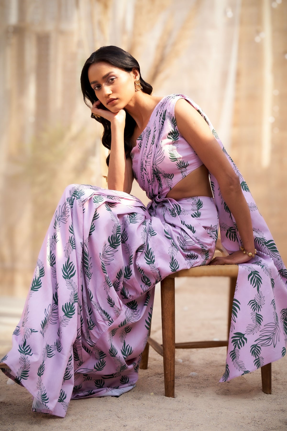 Reveria Draped Saree Dress