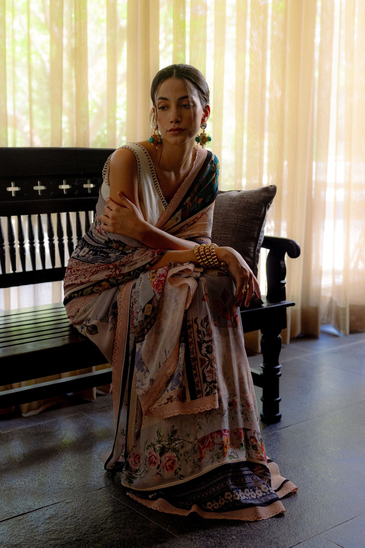 Ira Chanderi Saree Set