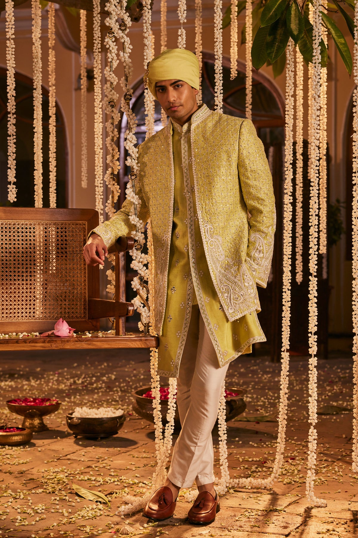 Green Ahan Kurta Set